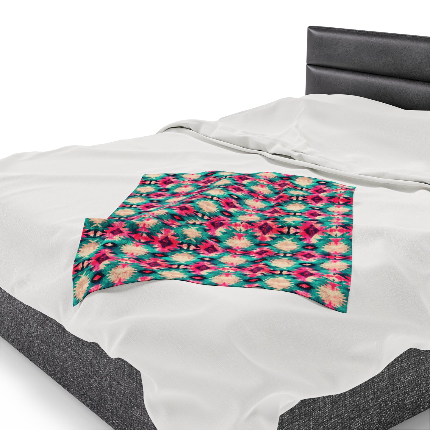 Aztec Velveteen Plush Blanket | Soft, Luxurious, Cultural, and Comforting | Available in Multiple Sizes