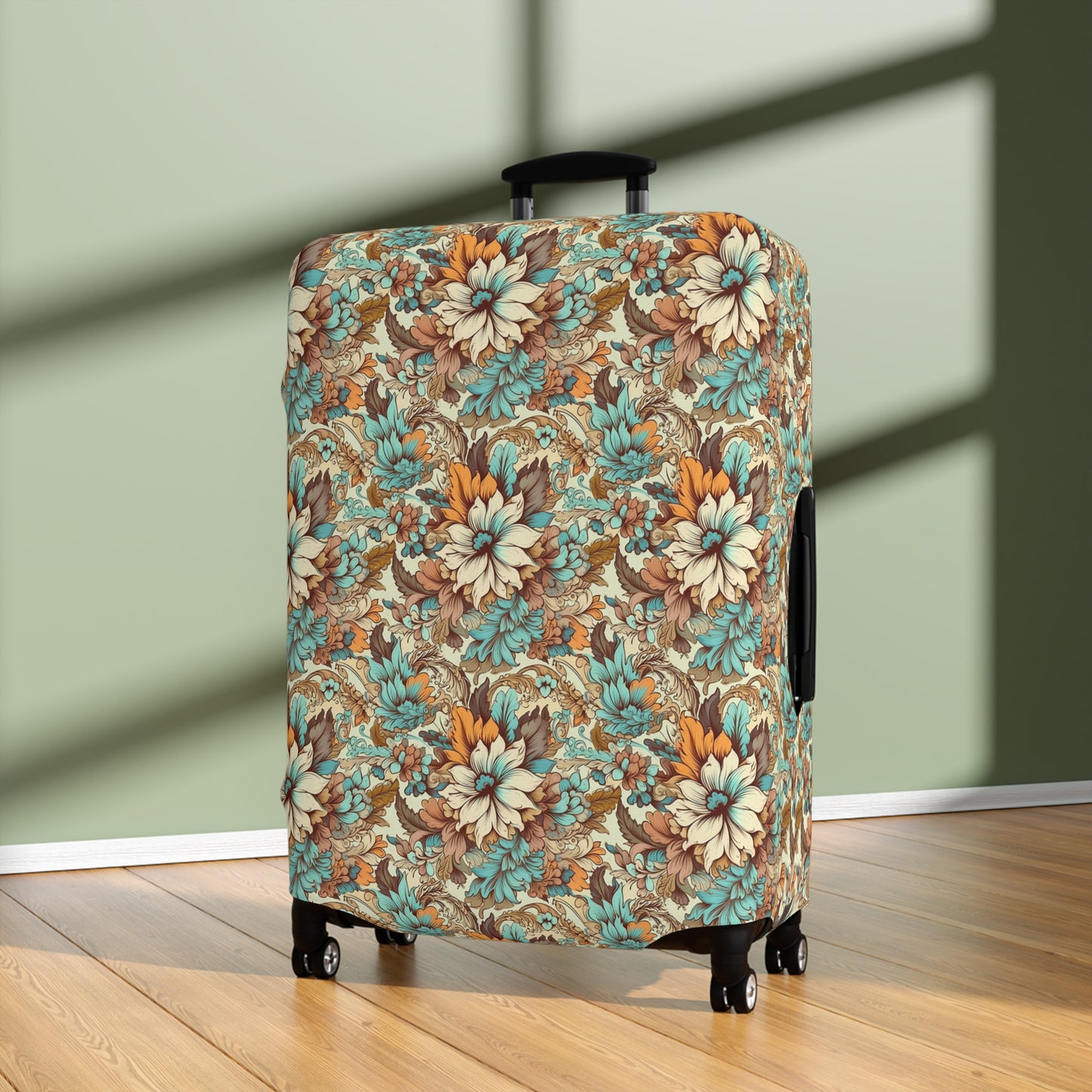 Boho Floral Luggage Cover - Trendy Travel Floral Suitcases Cover