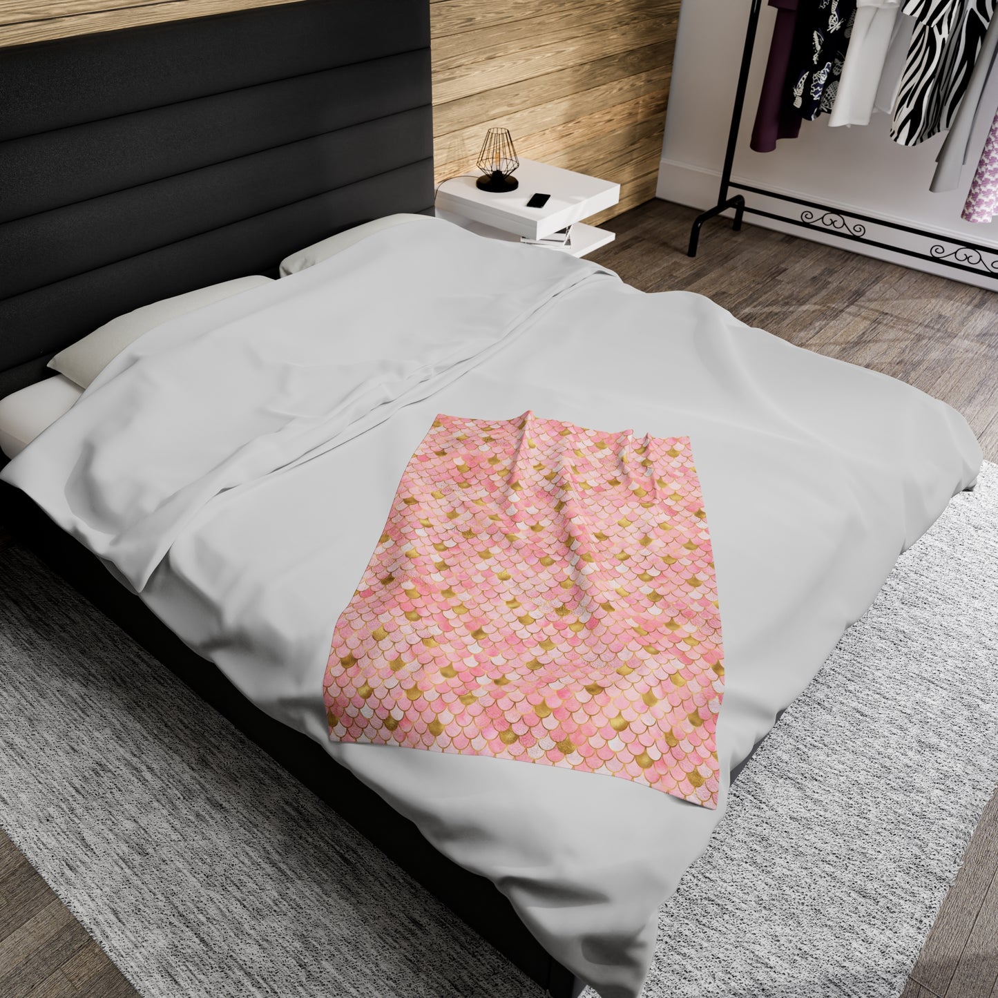 Mermaid Velveteen Plush Blanket | Soft, Mystical, Luxurious and Comforting | Available in Multiple Sizes