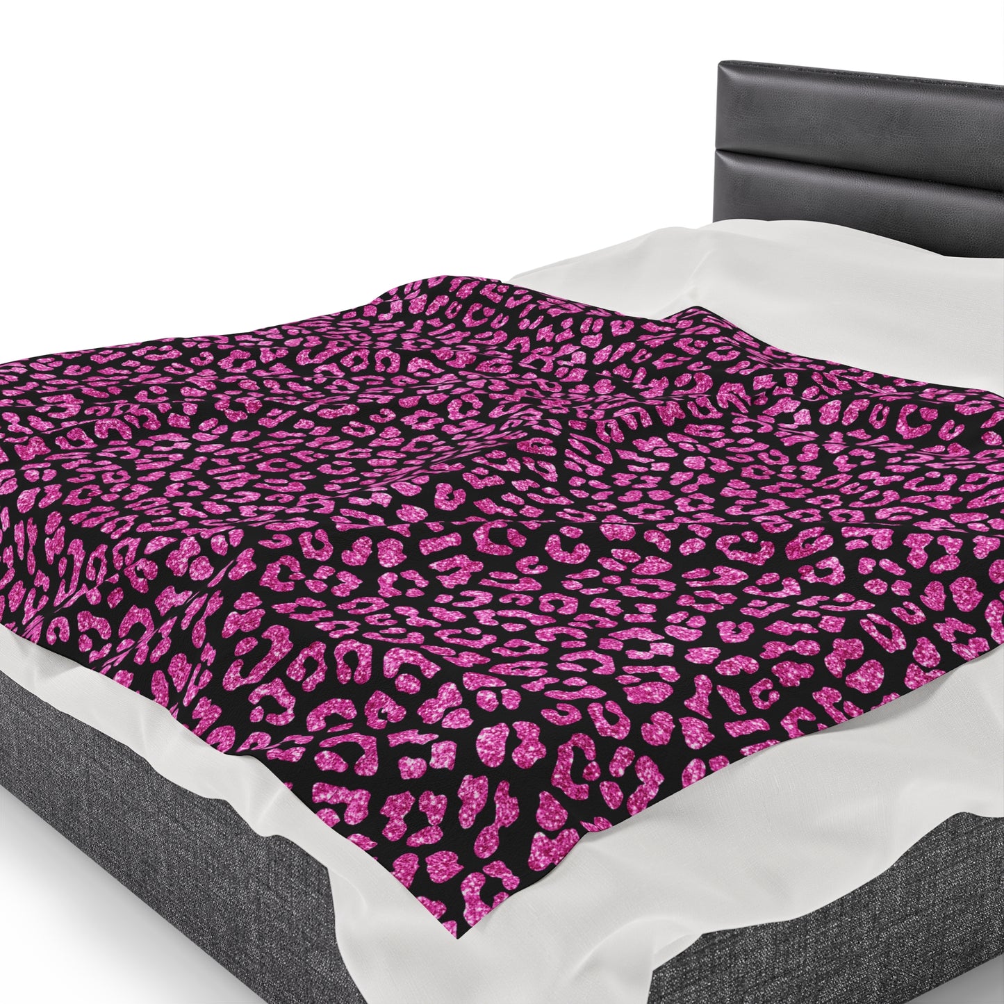 Leopard Velveteen Plush Blanket | Soft, Exotic, Luxurious and Comforting | Available in Multiple Sizes