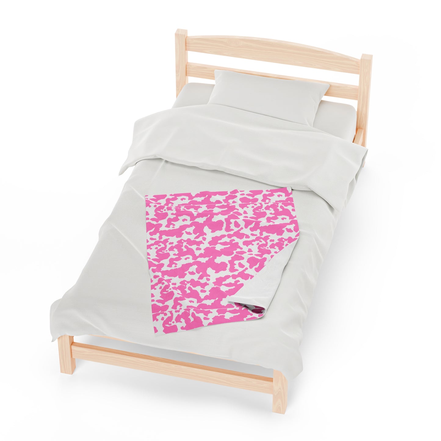Cowhide Velveteen Plush Blanket | Soft, Rustic, Luxurious and Comforting | Available in Multiple Sizes