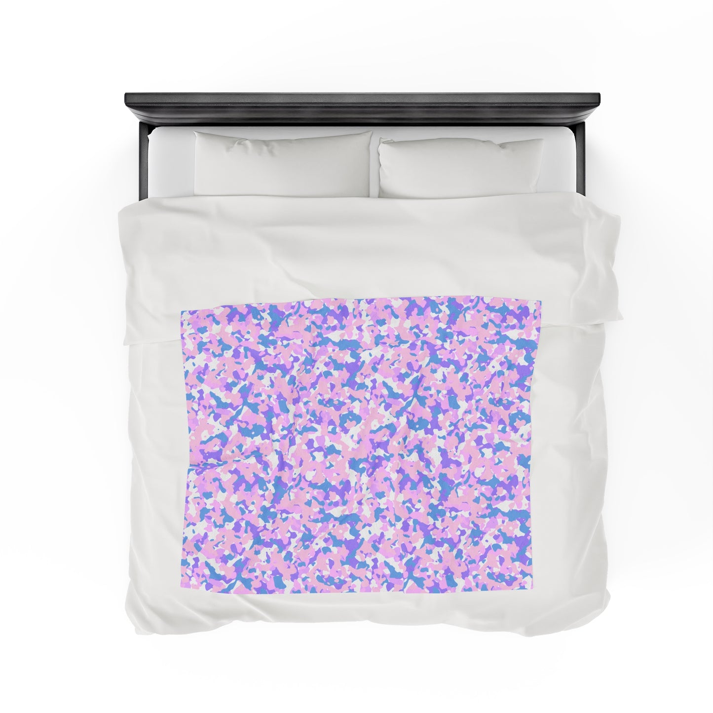 Camouflage Velveteen Plush Blanket | Soft, Rugged, Luxurious and Comforting | Available in Multiple Sizes