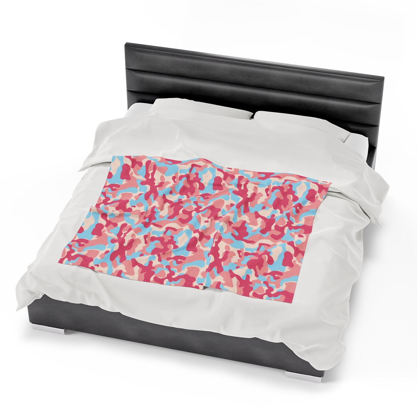 Camouflage Velveteen Plush Blanket | Soft, Rugged, Luxurious and Comforting | Available in Multiple Sizes