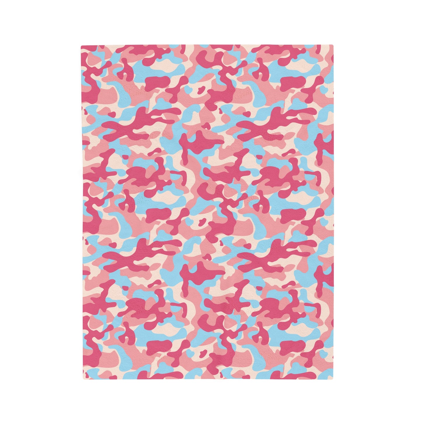 Camouflage Velveteen Plush Blanket | Soft, Rugged, Luxurious and Comforting | Available in Multiple Sizes