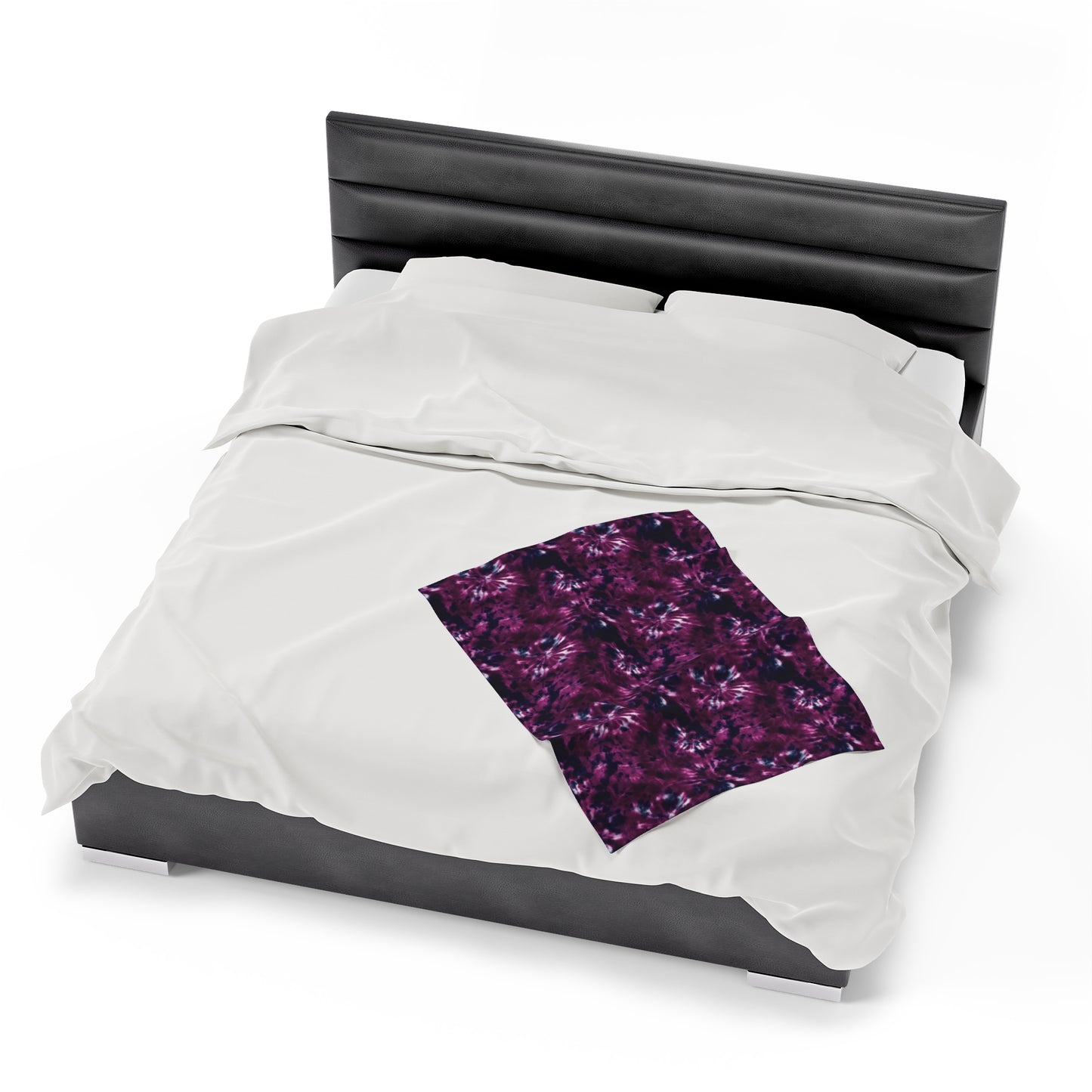 Tie Dye Velveteen Plush Blanket | Soft, Colorful, and Comforting | Available in Multiple Sizes