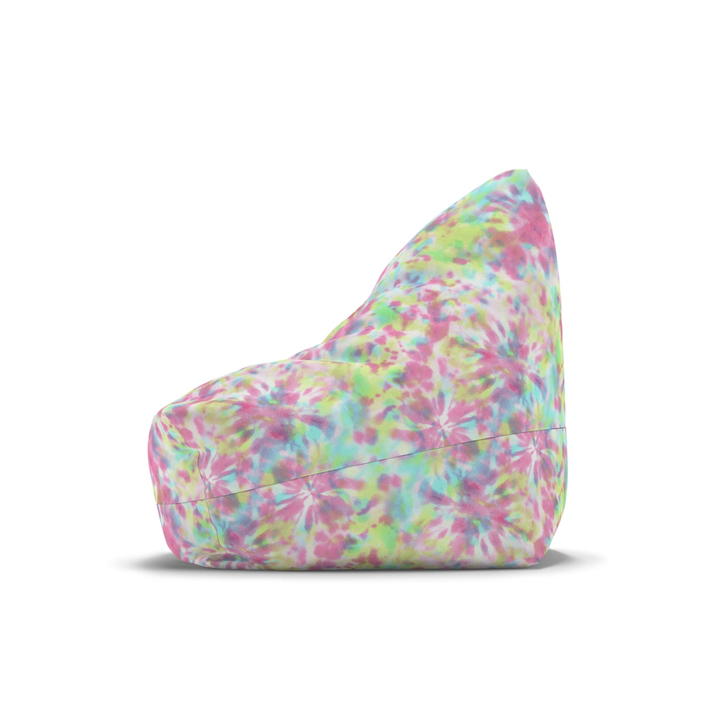 Tie-Dye Bean Bag Chair Cover - Durable Polyester, Locking Zipper, 2 Sizes