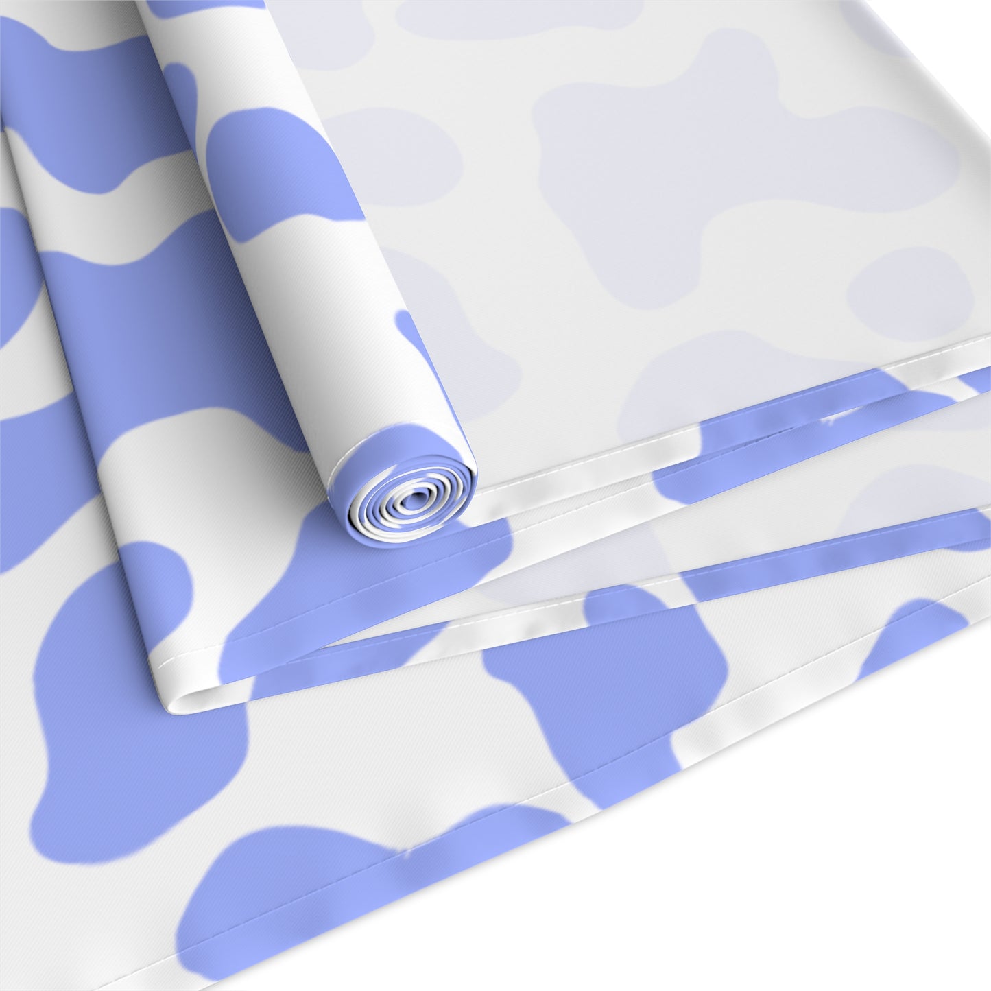 Cow Print Table Runner - Chic Farmhouse Style, Available in Cotton Twill or Polyester - Elevate Your Home Decor