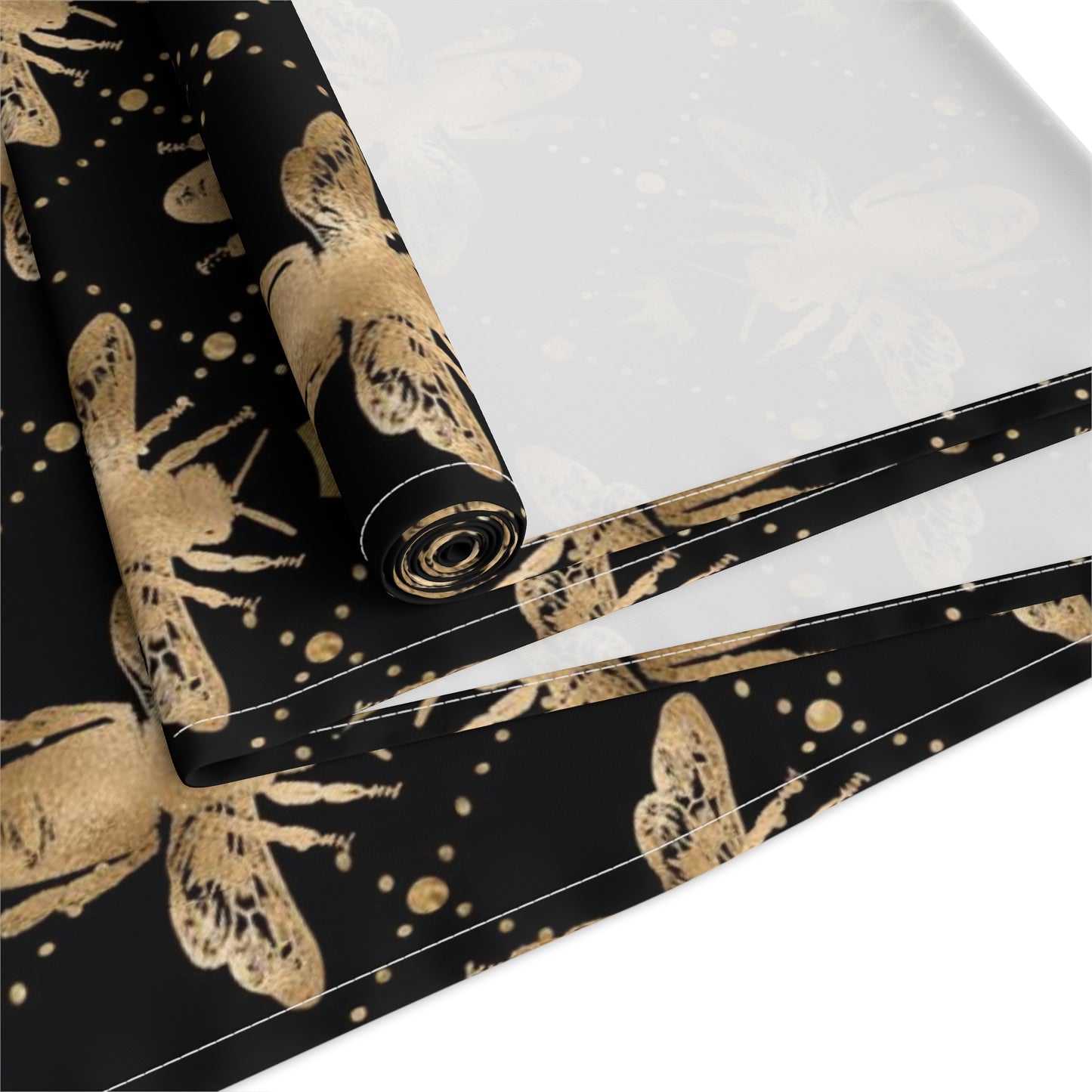Honey Bee Print Table Runner - Buzzing with Charm - Perfect for Nature Lovers Homes