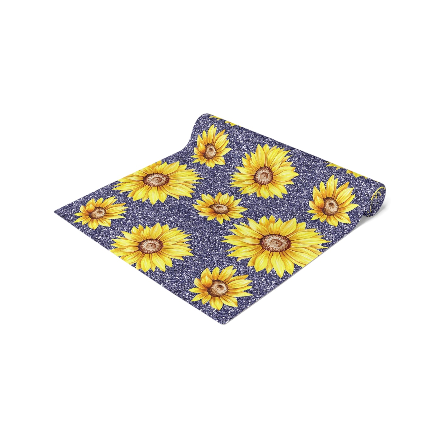 Sunflower Print Table Runner - Bright and Cheerful, Cotton Twill or Polyester - Perfect for Sunny Home Decor