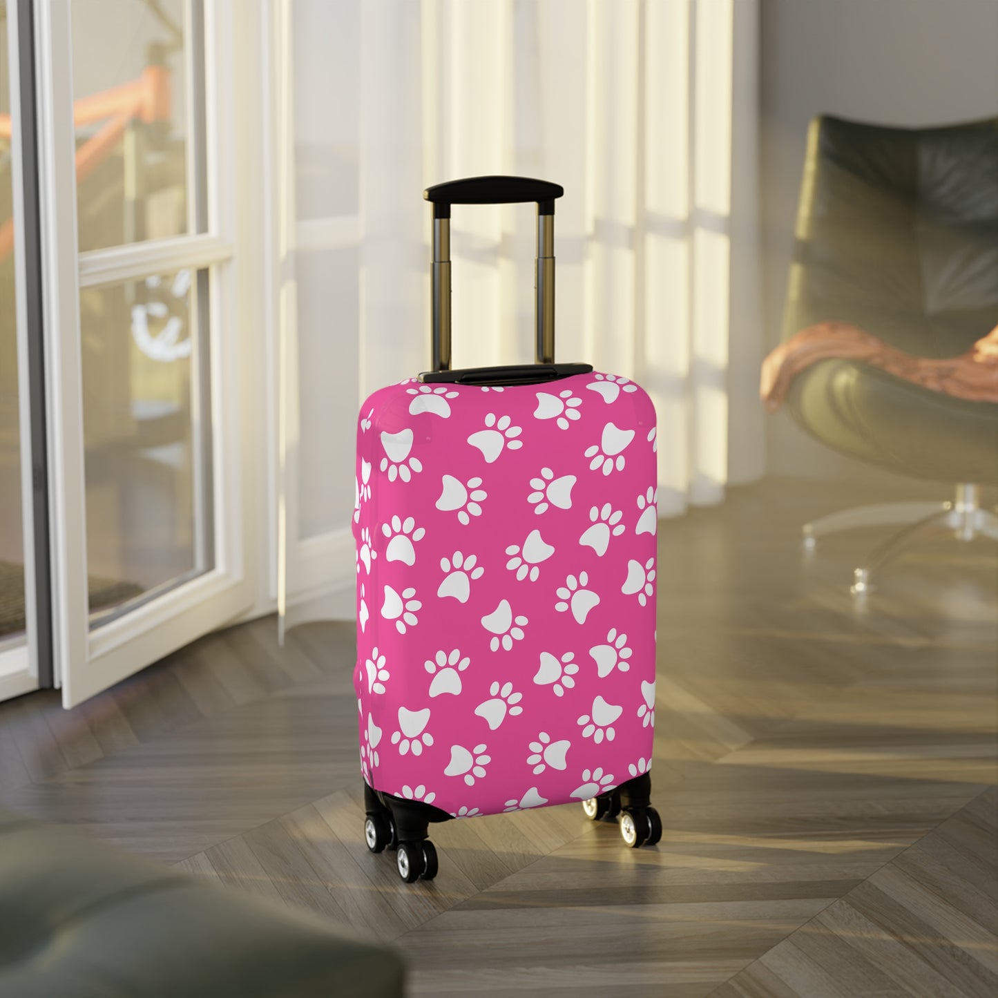 Paw Print Luggage Cover - Stylish Paw Print Suitcase Protector