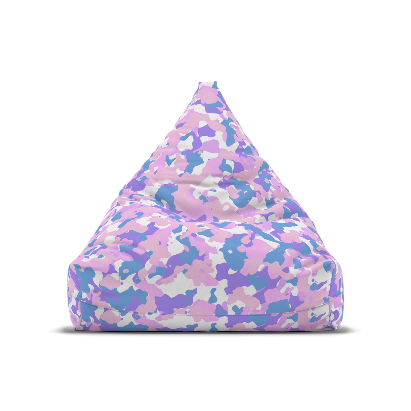Camouflage Bean Bag Chair Cover - Durable Polyester, Locking Zipper, 2 Sizes Camo Bean Bag Cover