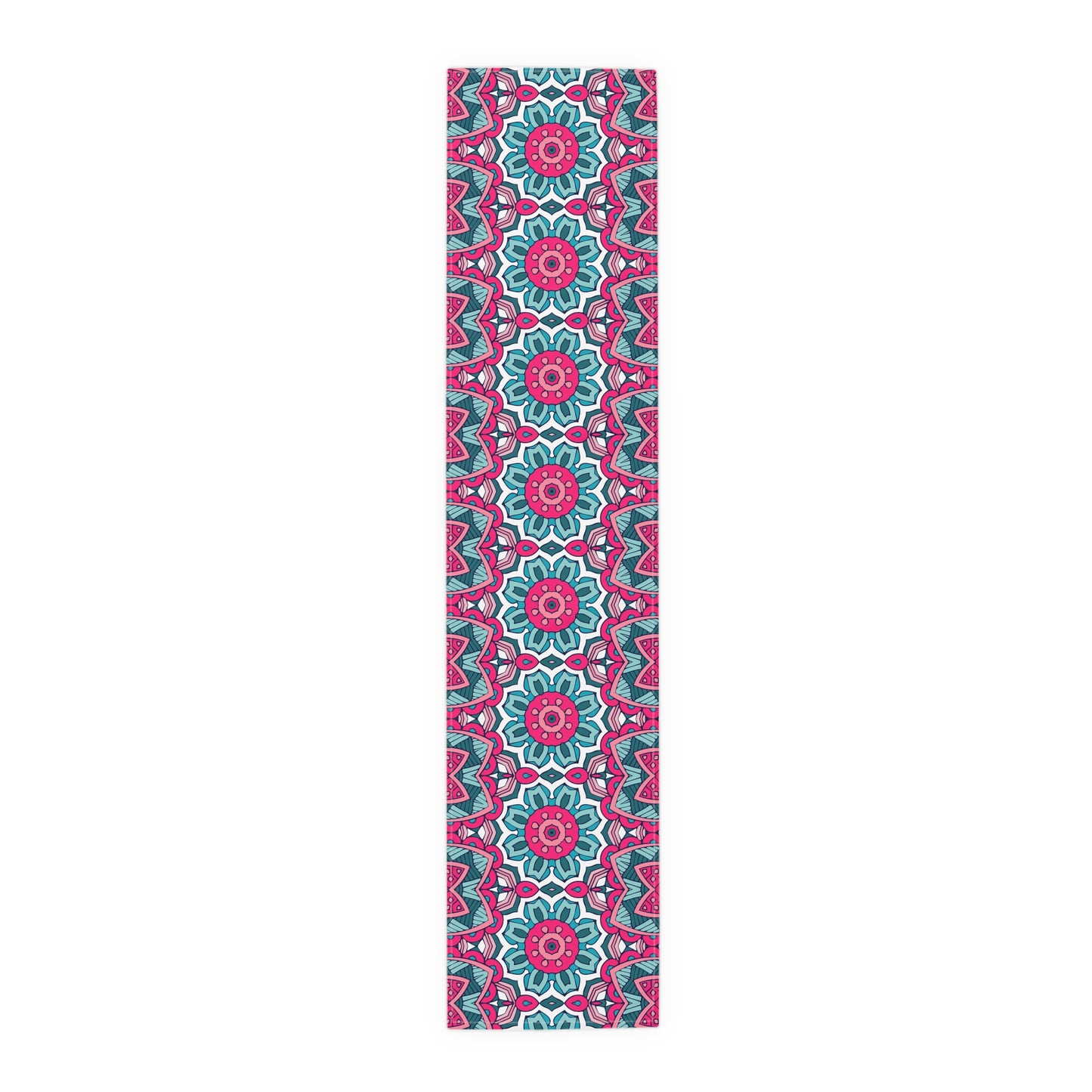 Mandala Print Table Runner - Intricate Patterns, Cotton Twill or Polyester - Ideal for Decorative Home Accents