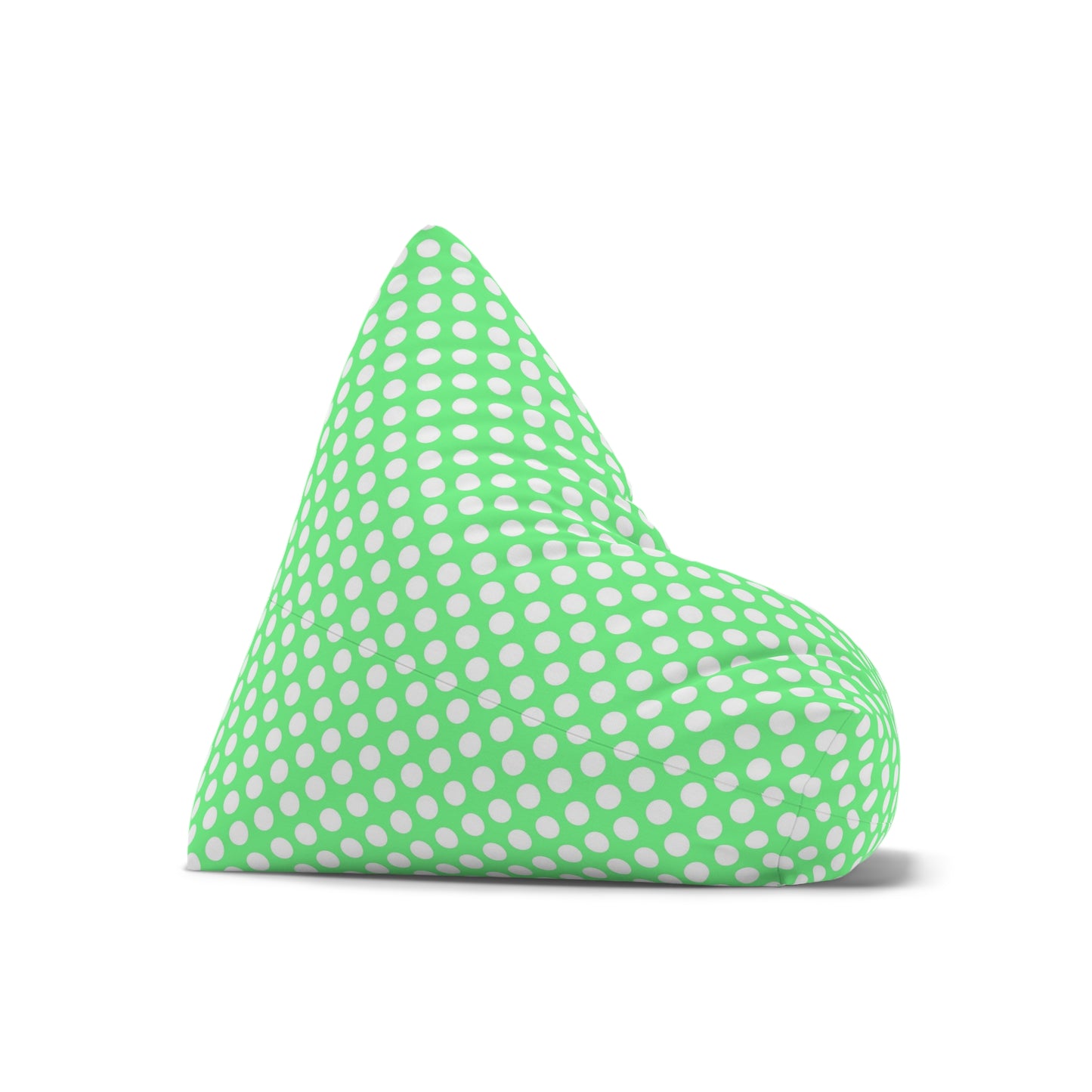 Pastel Polka Dot Bean Bag Chair Cover - Soft Polyester Slipcover with Secure Zip - Fits Various Sizes
