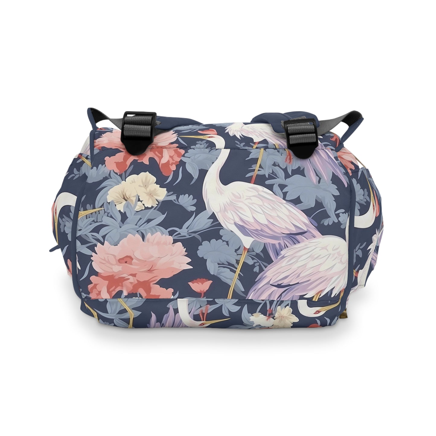 Chinoiserie Diaper Backpack - Elegant & Practical Baby Bag with Traditional Asian Motifs, Perfect for Stylish Parents