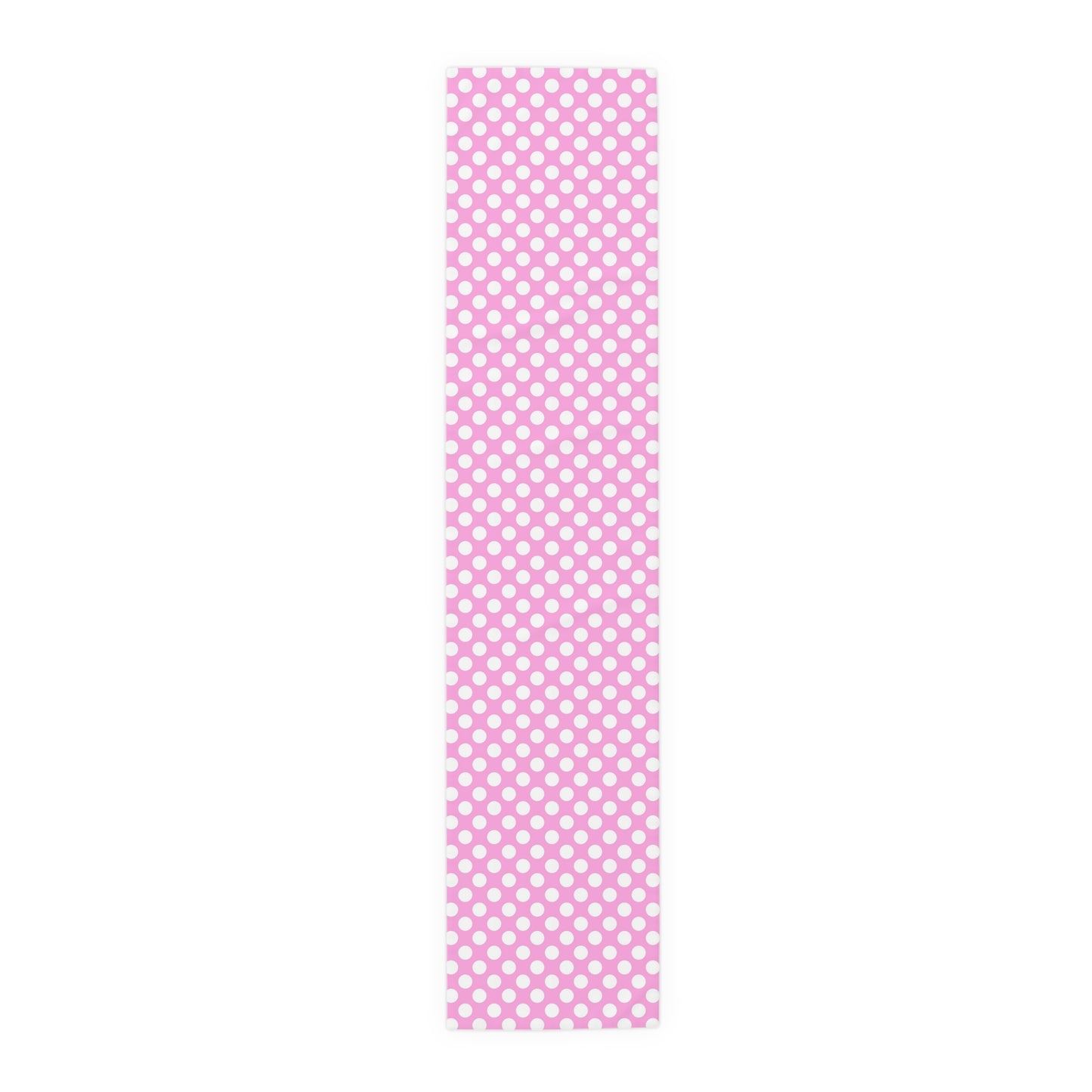 Pastel Polka Dot Table Runner - Soft Elegance, Cotton Twill or Polyester - Perfect for Playful & Light Home Decor