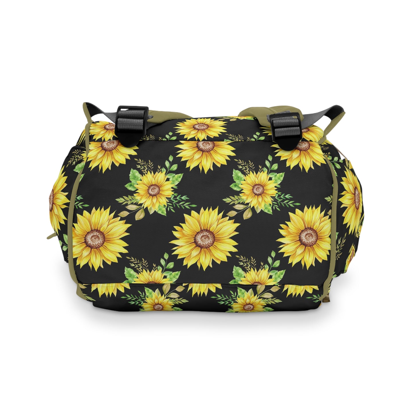 Sunflower Diaper Backpack - Bright & Multifunctional Baby Bag with Sunflower Design, Perfect for Nature-Loving Parents