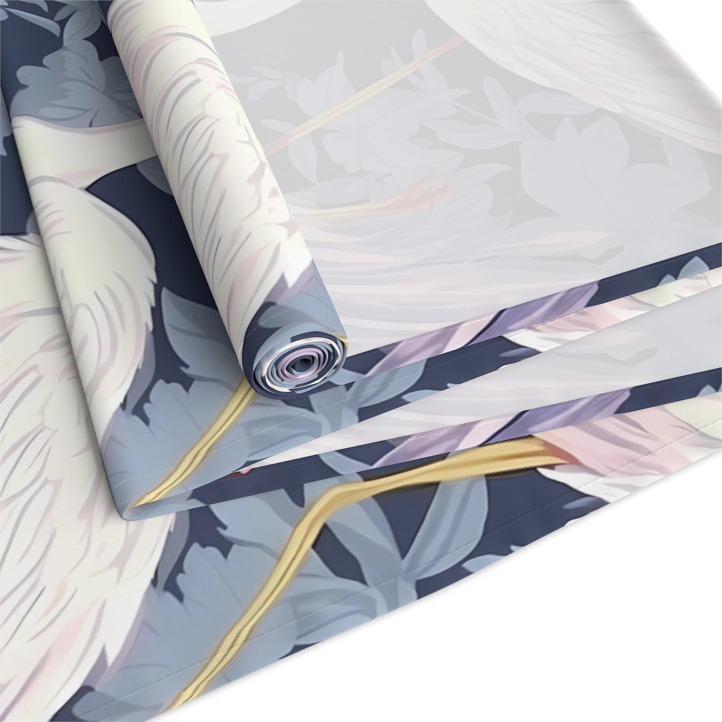 Chinoiserie Print Table Runner - Elegant Asian-Inspired Elegance, Cotton Twill or Polyester - Perfect for Cultural Home Decor