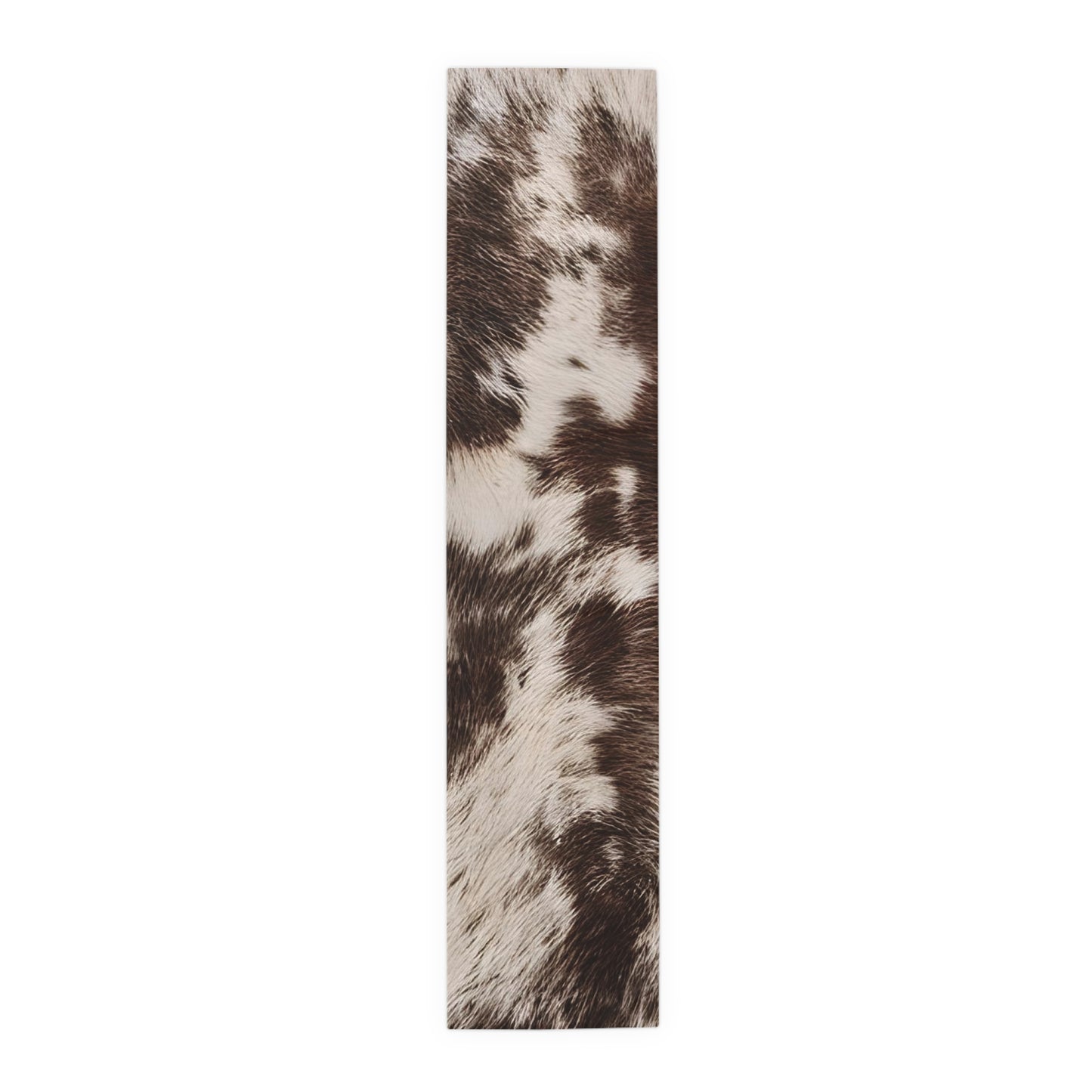 Cowhide Print Table Runner - Rustic Elegance, Cotton Twill or Polyester - Perfect for Western & Luxurious Home Decor