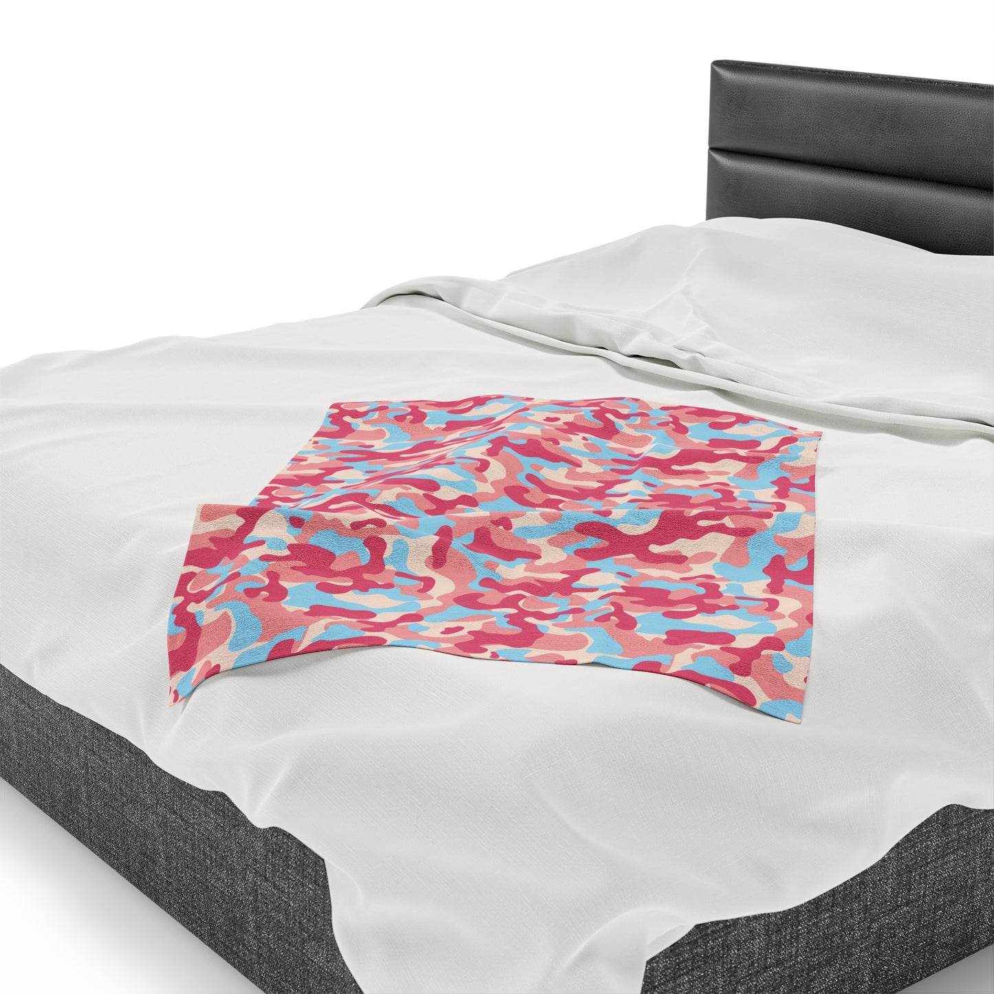 Camouflage Velveteen Plush Blanket | Soft, Rugged, Luxurious and Comforting | Available in Multiple Sizes