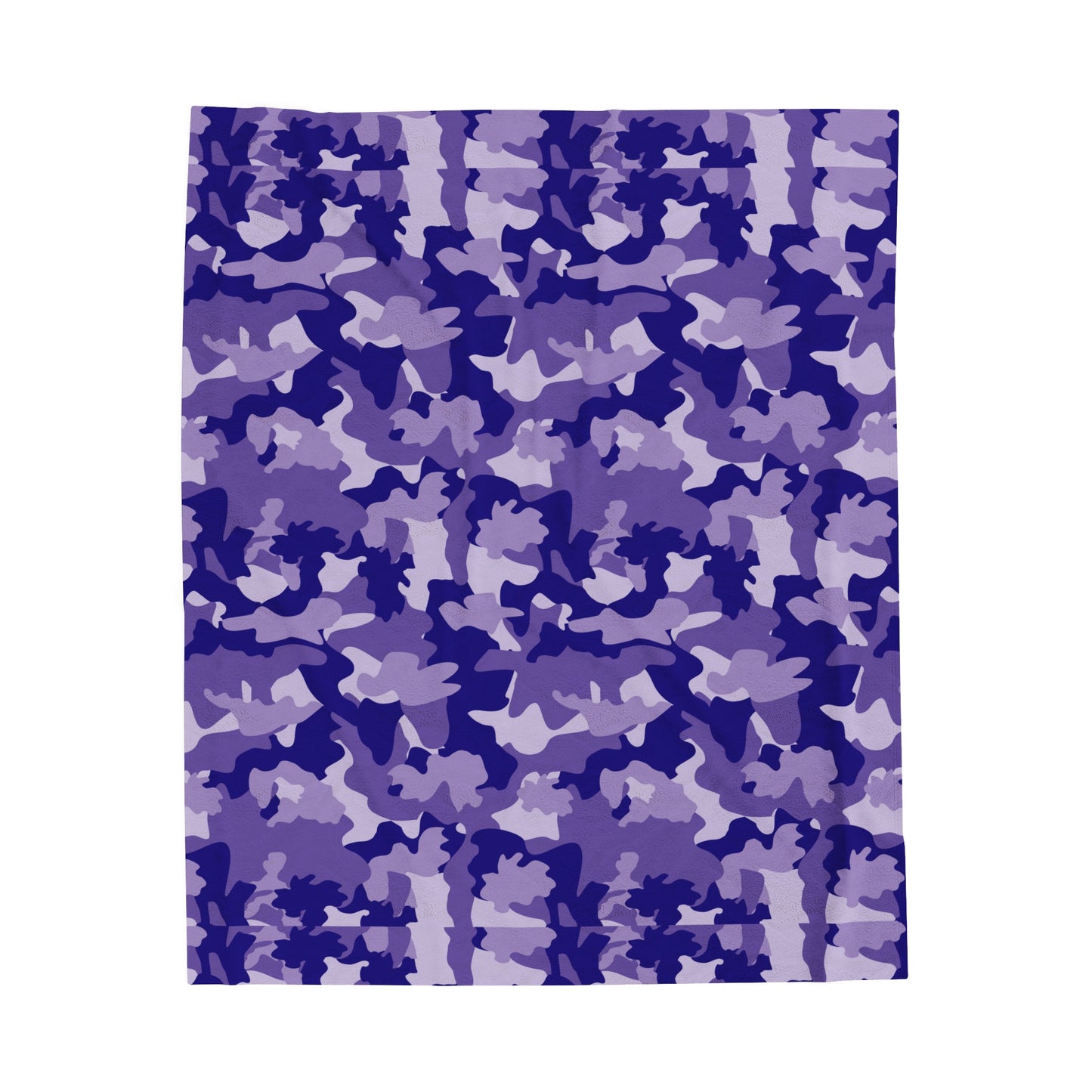 Camouflage Velveteen Plush Blanket | Soft, Rugged, Luxurious and Comforting | Available in Multiple Sizes