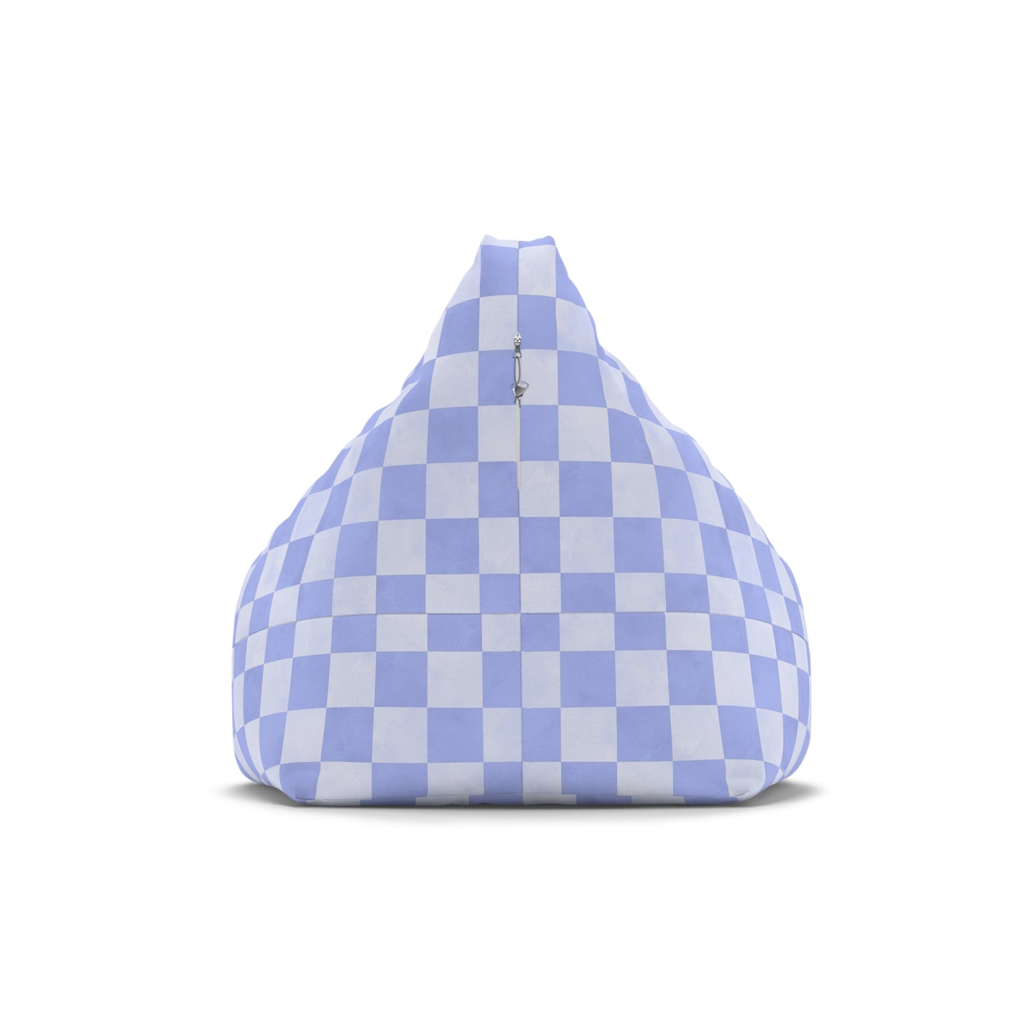 Pastel Checkers Bean Bag Chair Cover - Soft-Touch Polyester Slipcover with Secure Zip