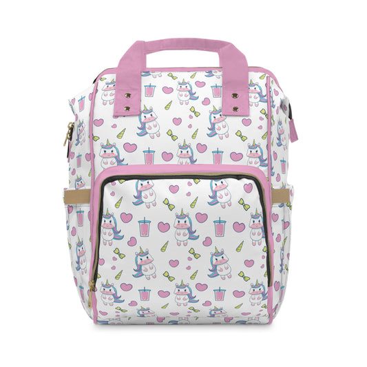 Multifunctional Unicorn Diaper Backpack - Magical Storage Solution for Busy Parents