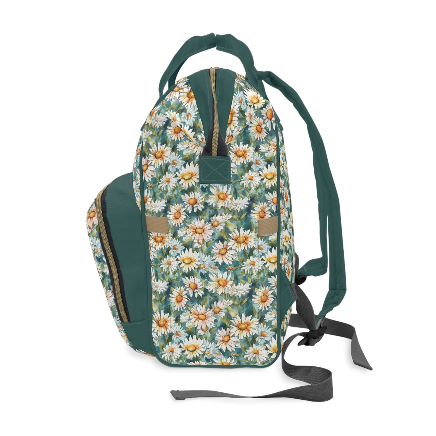 Daisy Diaper Backpack - Charming & Multifunctional Baby Bag with Daisy Patterns, Perfect for Nature-Loving Parents