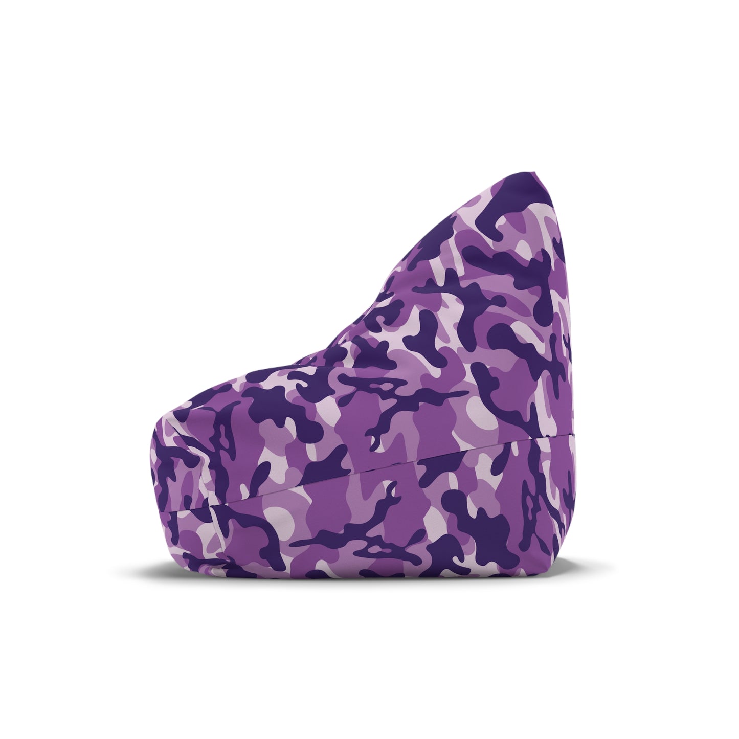 Camouflage Bean Bag Chair Cover - Durable Polyester, Locking Zipper, 2 Sizes Camo Bean Bag Cover