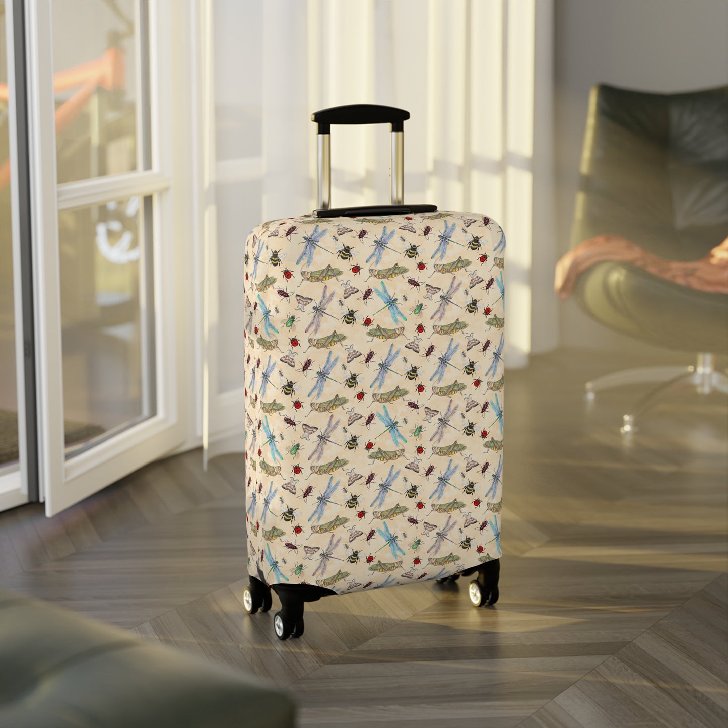 Insect Luggage Cover - Stylish Insect Printed Suitcase Protector