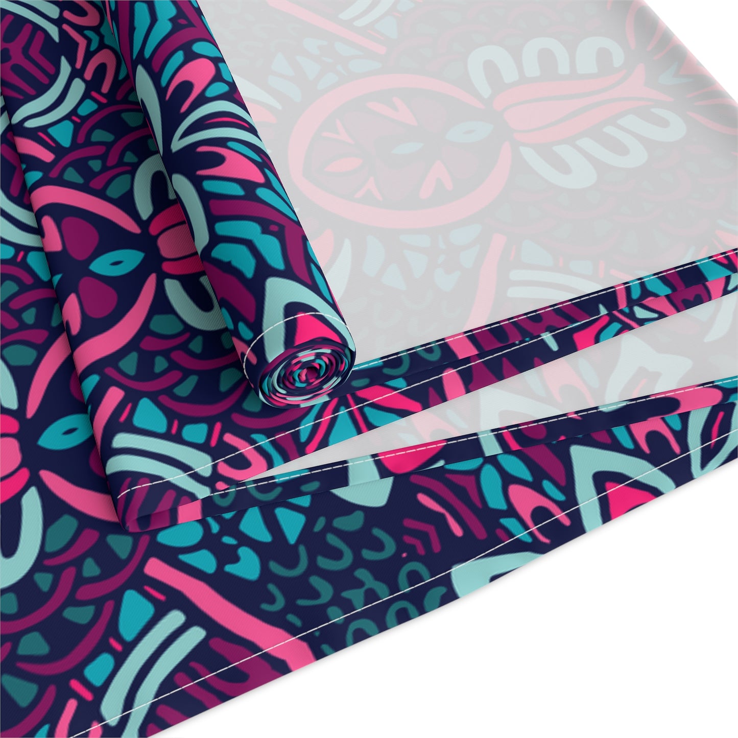 Mandala Print Table Runner - Intricate Patterns, Cotton Twill or Polyester - Ideal for Decorative Home Accents