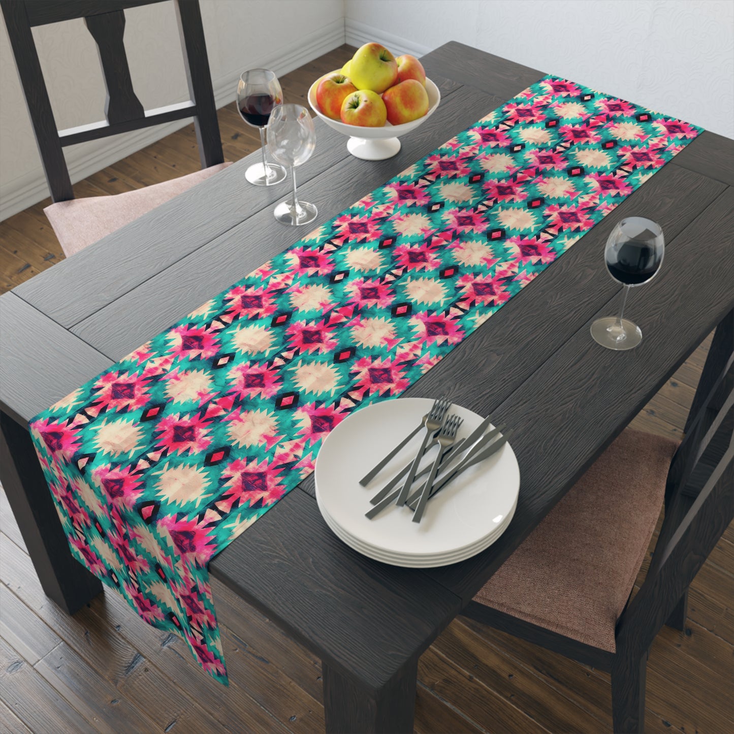 Aztec-Inspired Table Runner - Bold Patterns, Cotton Twill or Polyester - Ideal for Home Decor & Unique Gifts