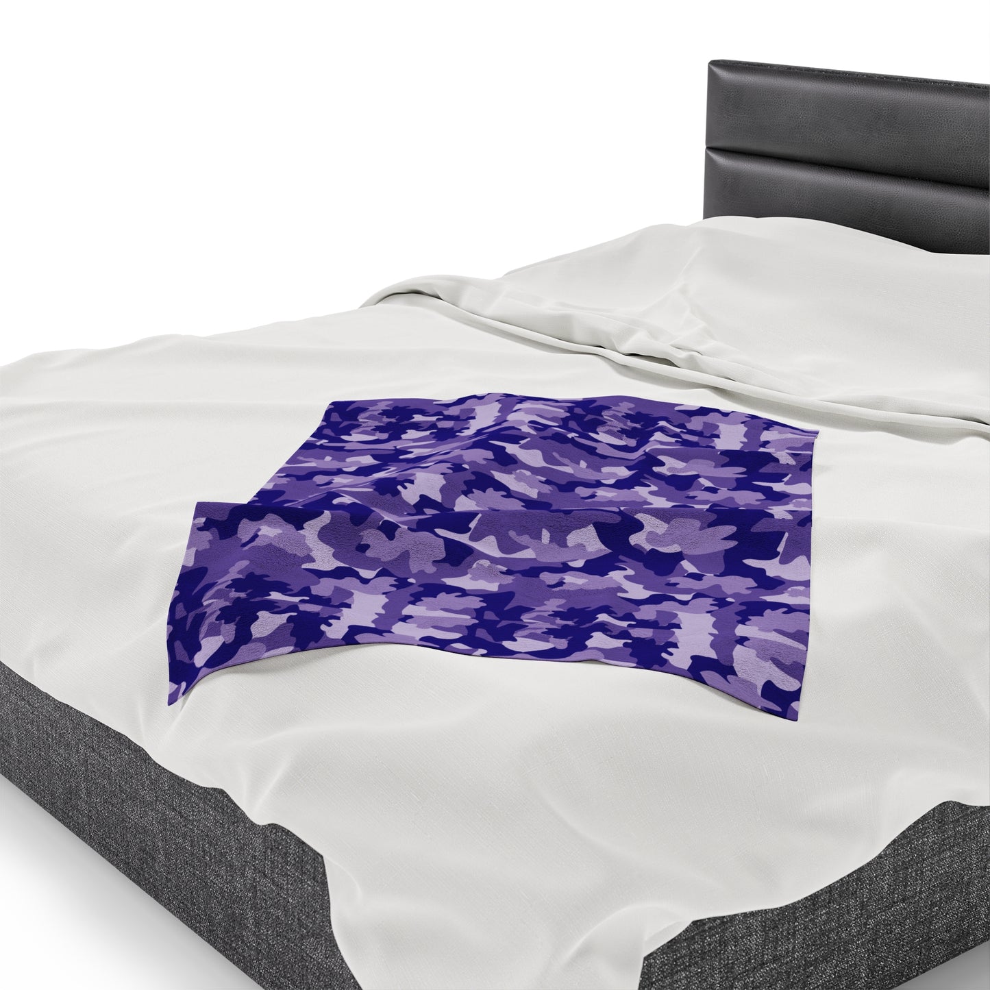 Camouflage Velveteen Plush Blanket | Soft, Rugged, Luxurious and Comforting | Available in Multiple Sizes