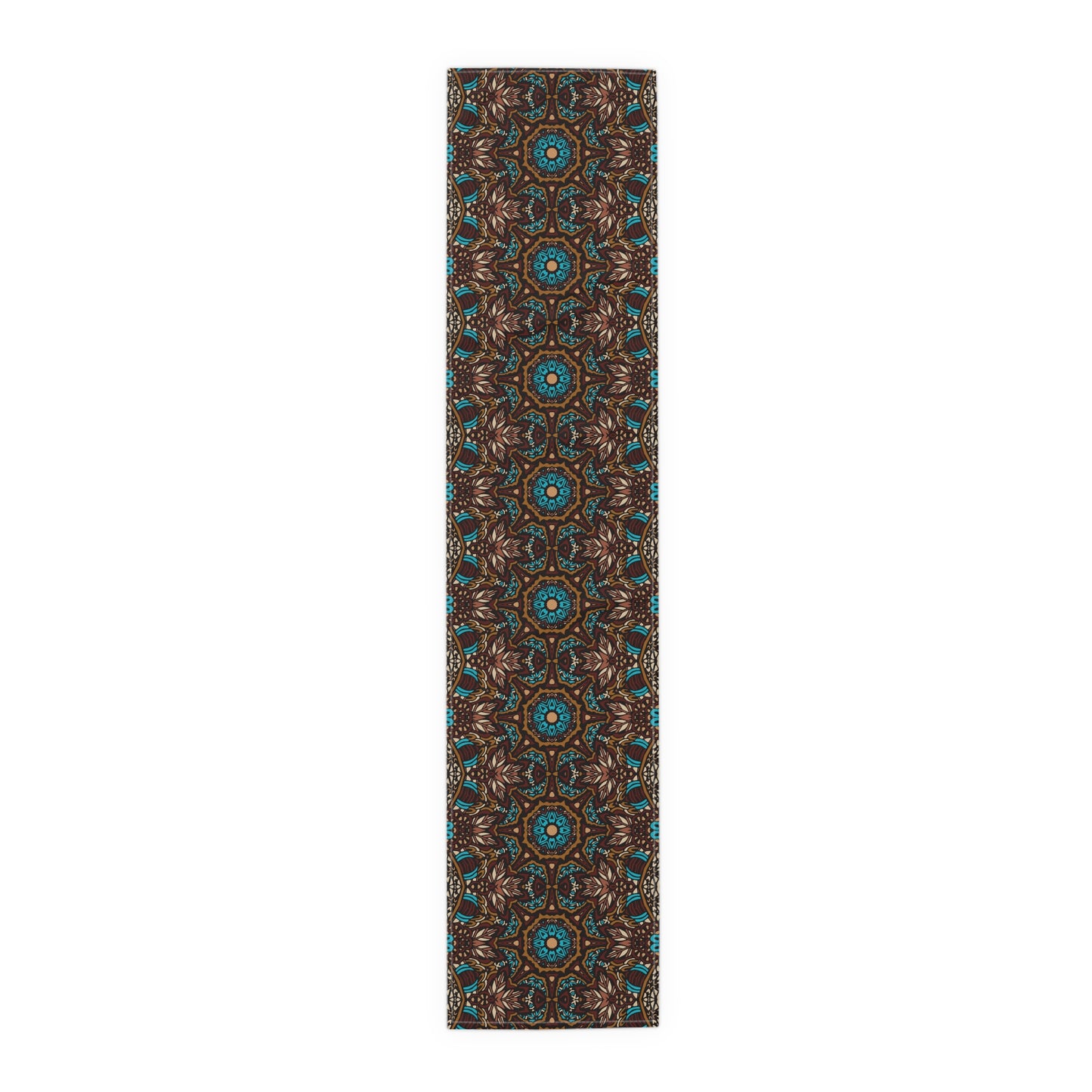 Mandala Print Table Runner - Intricate Patterns, Cotton Twill or Polyester - Ideal for Decorative Home Accents