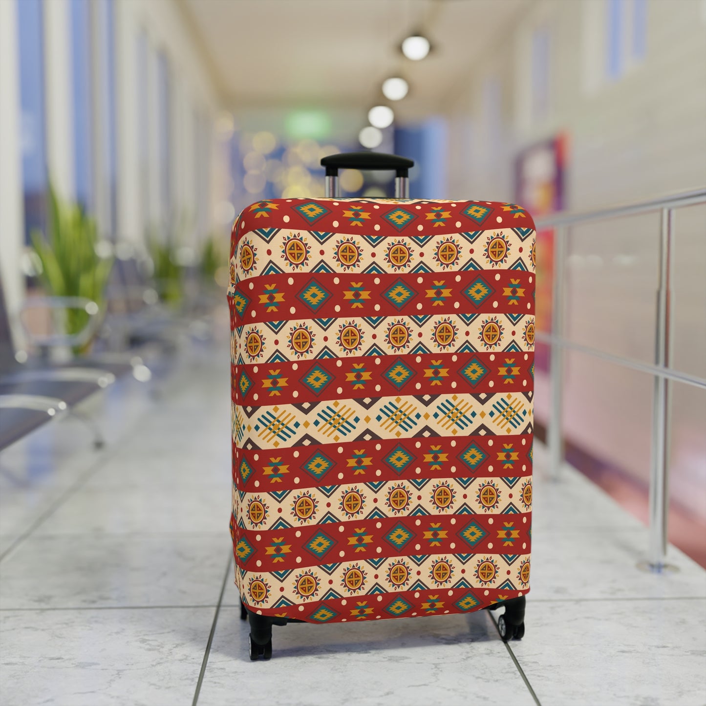 Aztec Luggage Cover - Stylish Travel Protection for Suitcases