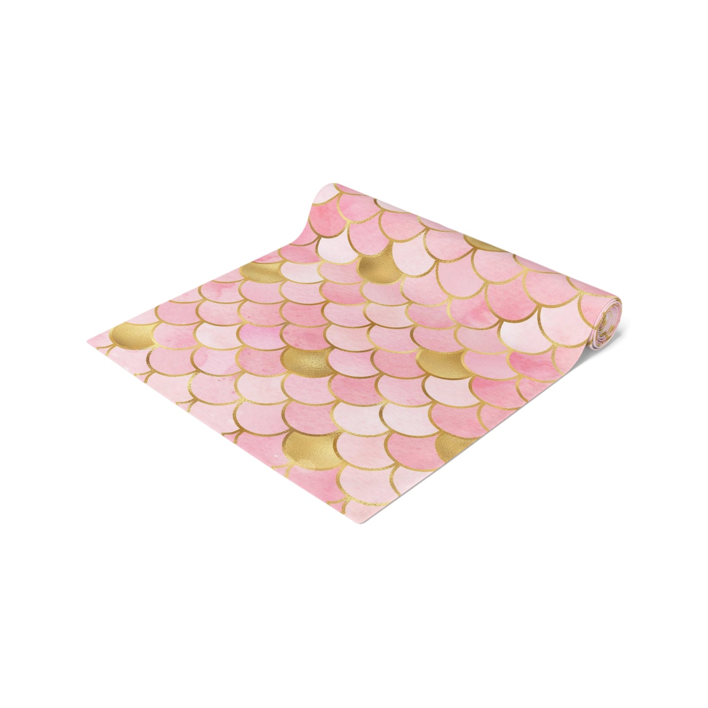 Mermaid Print Table Runner - Mystical Sea Charm, Cotton Twill or Polyester - Perfect for Enchanting Home Decor