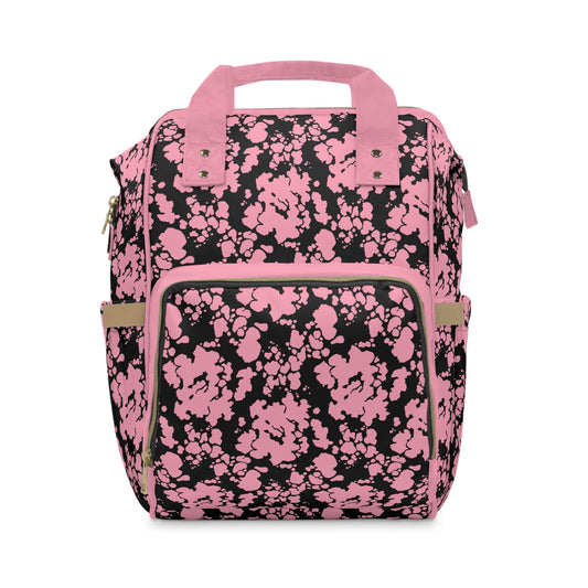 Cowhide Diaper Backpack - Chic & Durable Baby Bag with Genuine Cowhide Patterns, Perfect for Stylish Parents