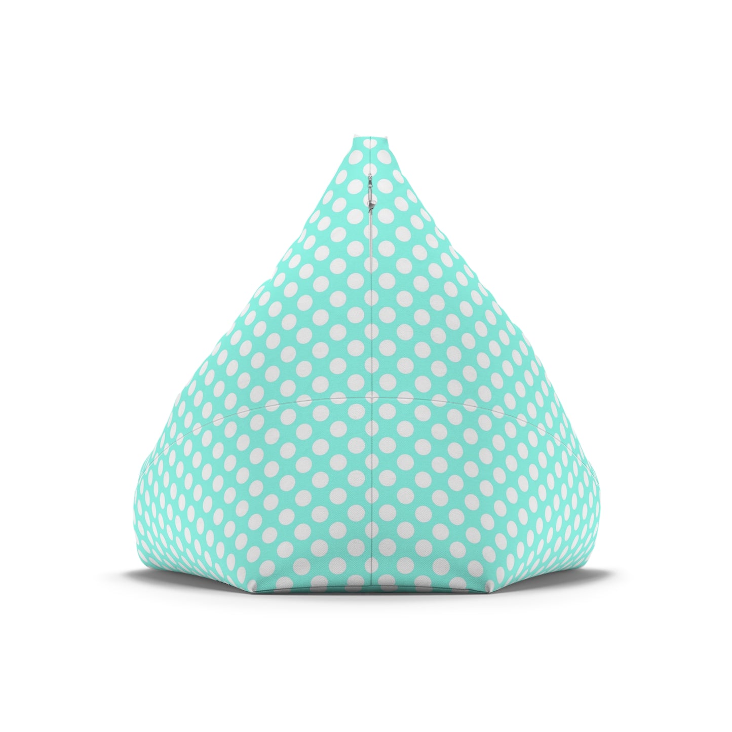 Pastel Polka Dot Bean Bag Chair Cover - Soft Polyester Slipcover with Secure Zip - Fits Various Sizes