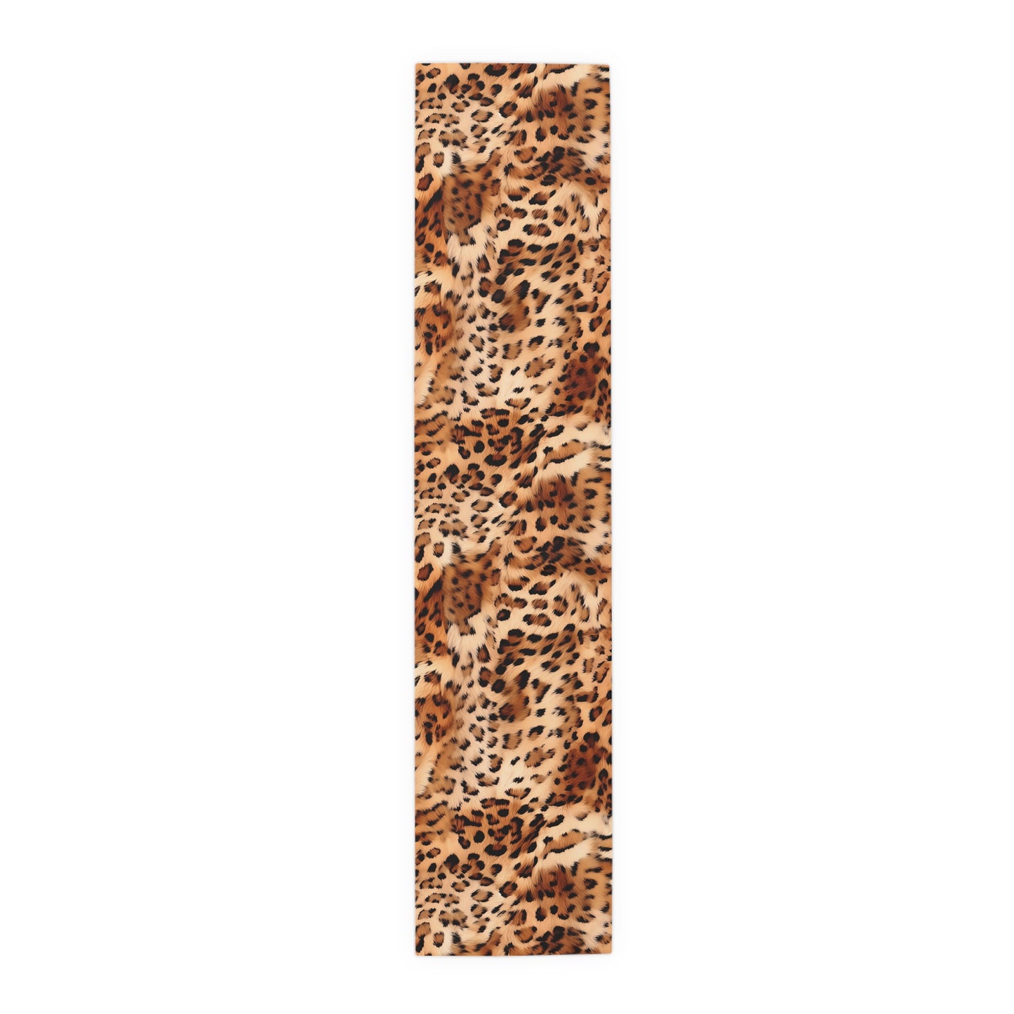 Leopard Print Table Runner - Bold Exotic Elegance, Cotton Twill or Polyester - Perfect for Safari & Glamorous Home Decor