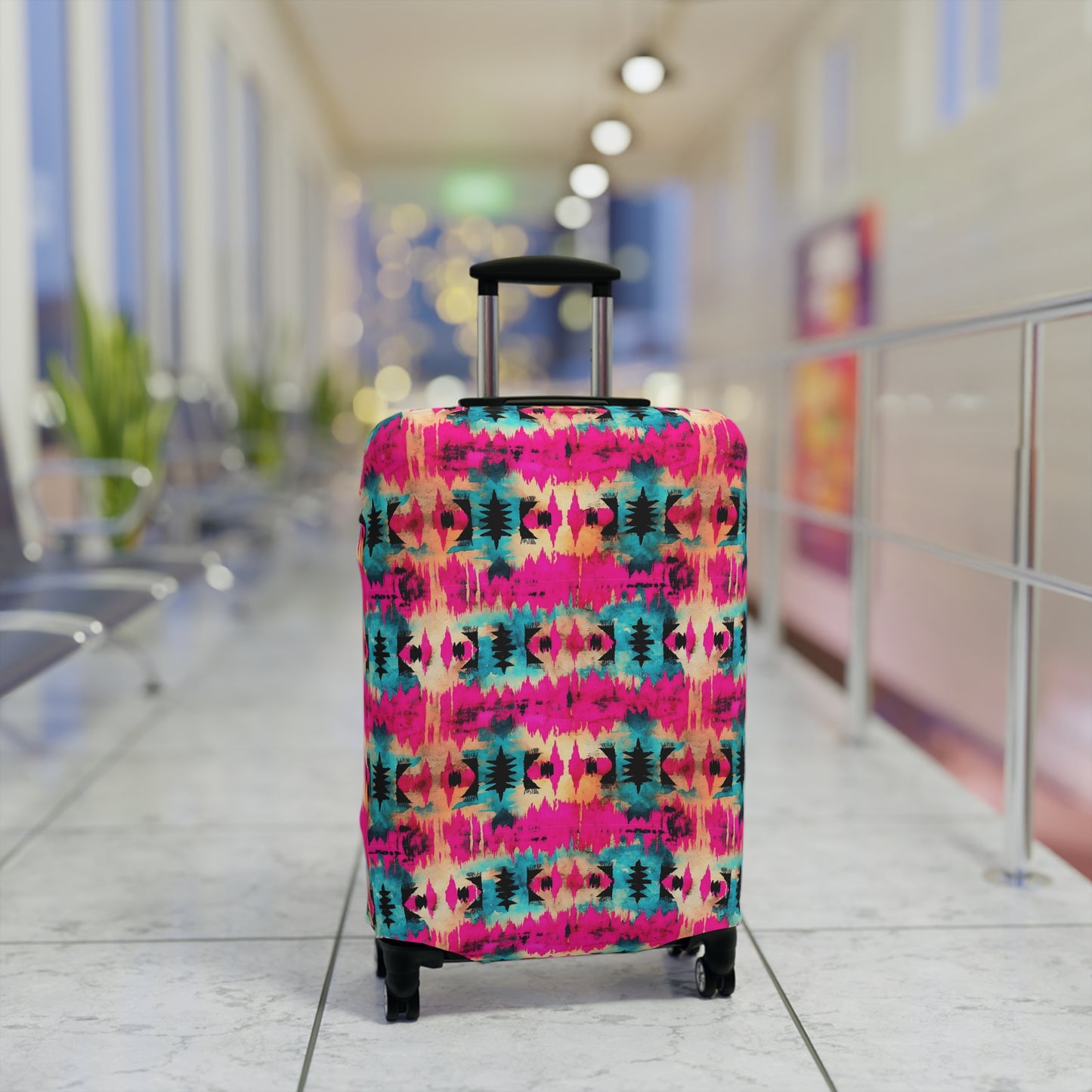 Aztec Luggage Cover - Stylish Travel Protection for Suitcases