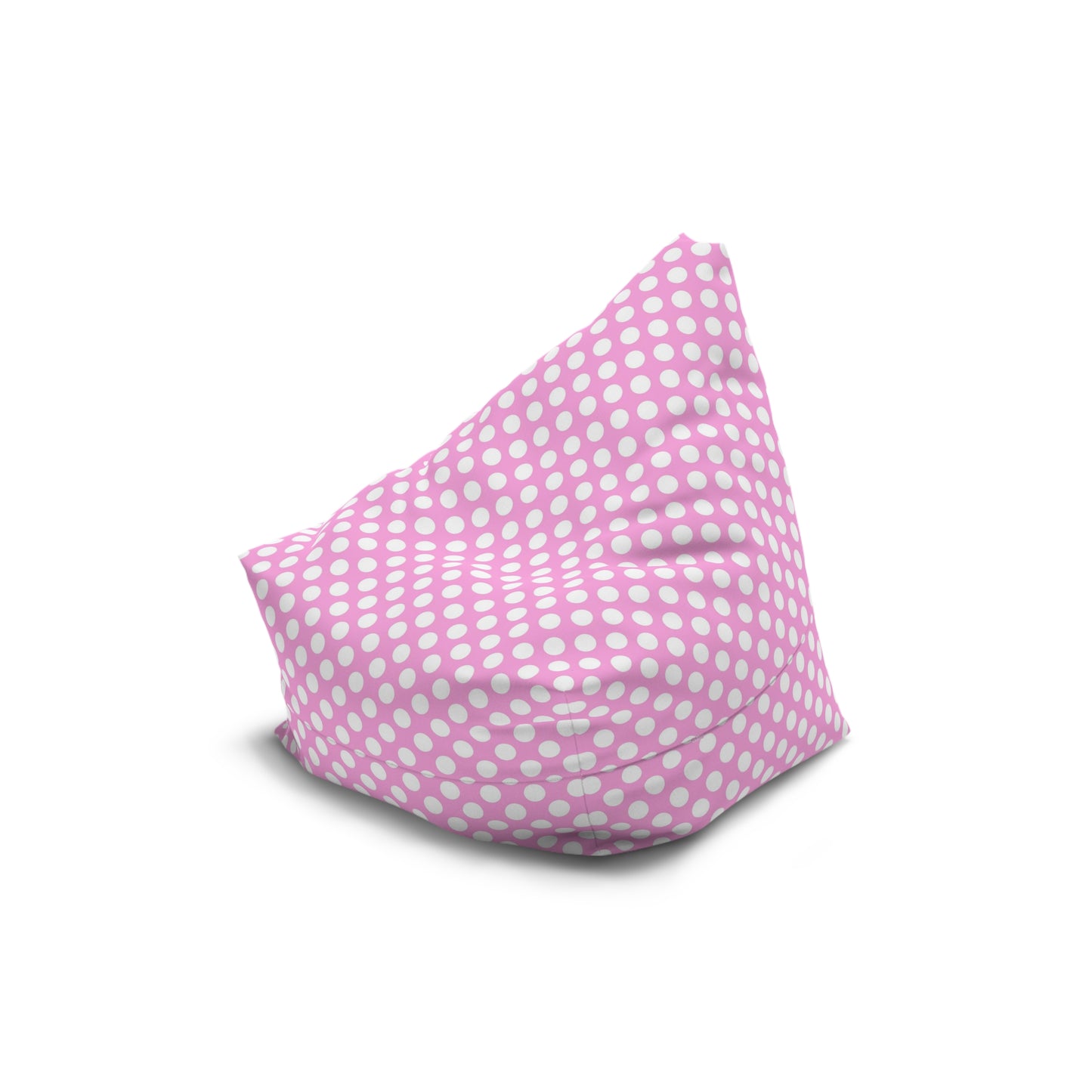 Pastel Polka Dot Bean Bag Chair Cover - Soft Polyester Slipcover with Secure Zip - Fits Various Sizes