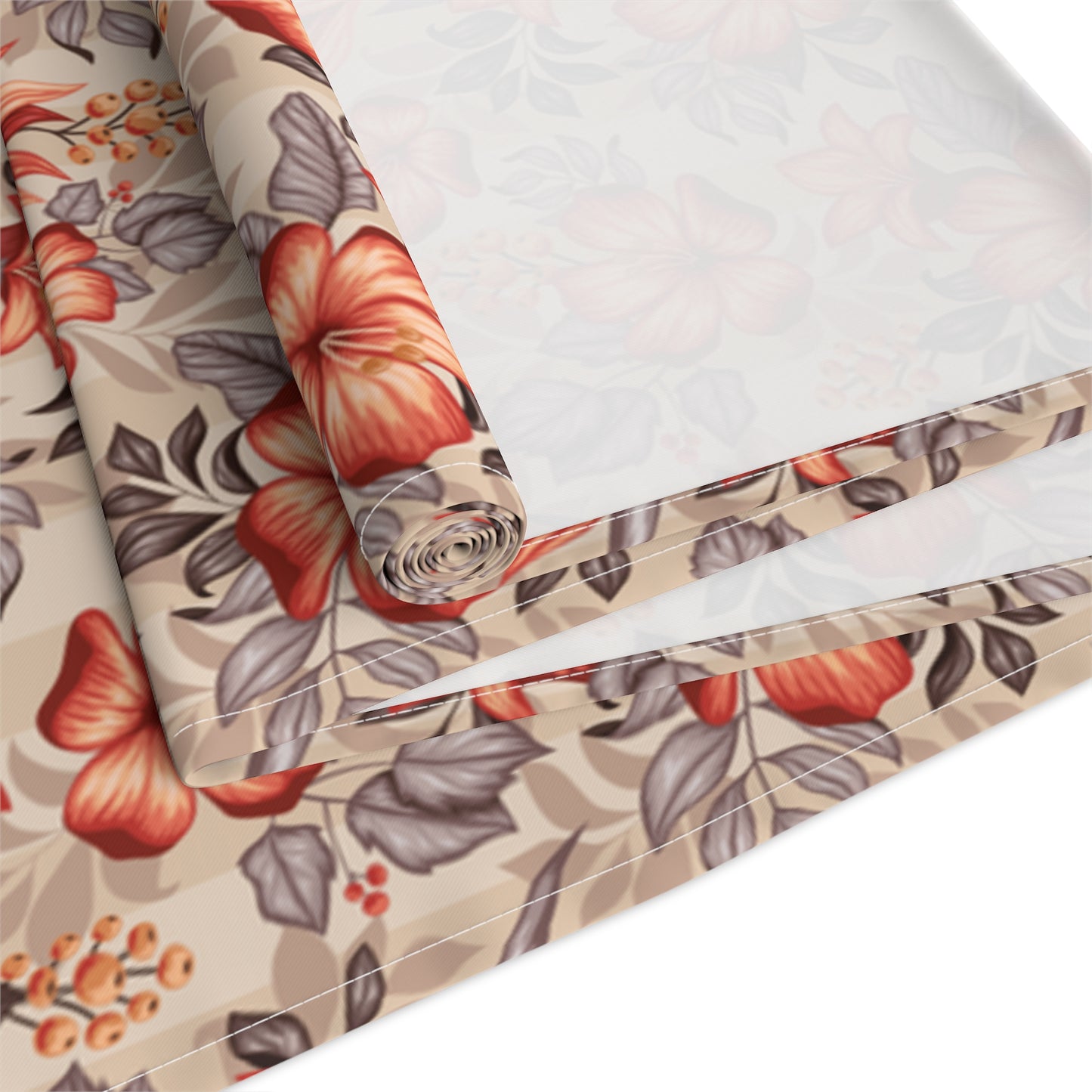 Boho Floral Table Runner - Vibrant Designs in Cotton Twill or Polyester - Ideal for Natural Home Decor