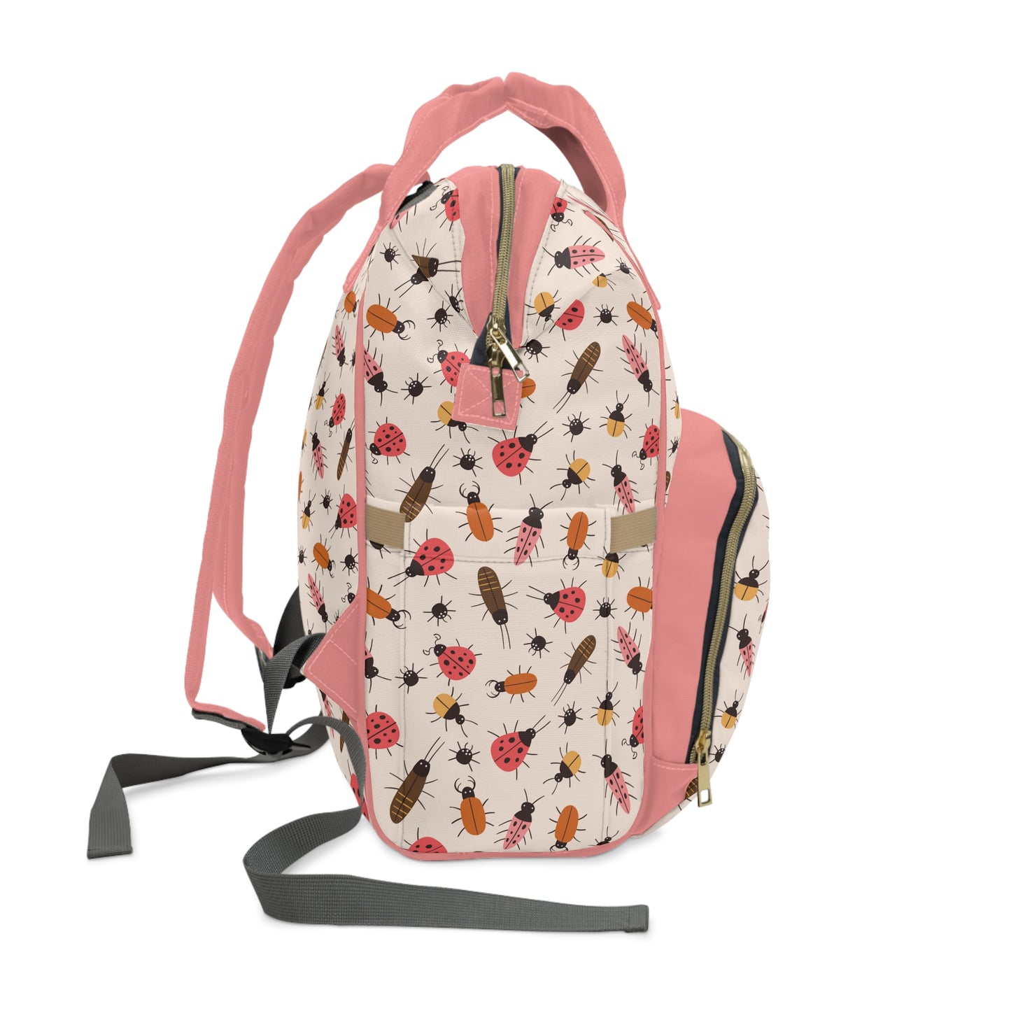 Insect Diaper Backpack - Whimsical Baby Bag with Colorful Insect Patterns, Perfect for Nature-Loving Parents