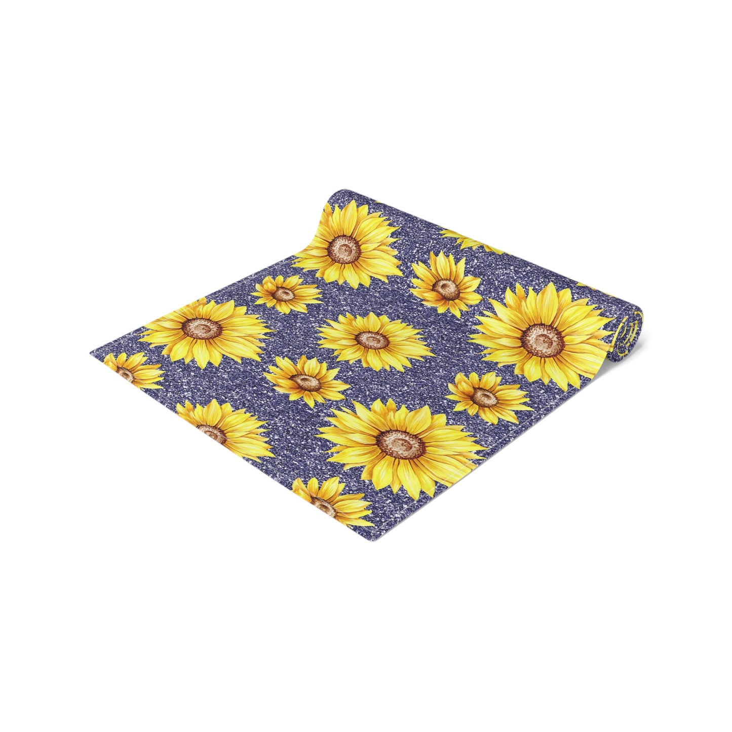 Sunflower Print Table Runner - Bright and Cheerful, Cotton Twill or Polyester - Perfect for Sunny Home Decor