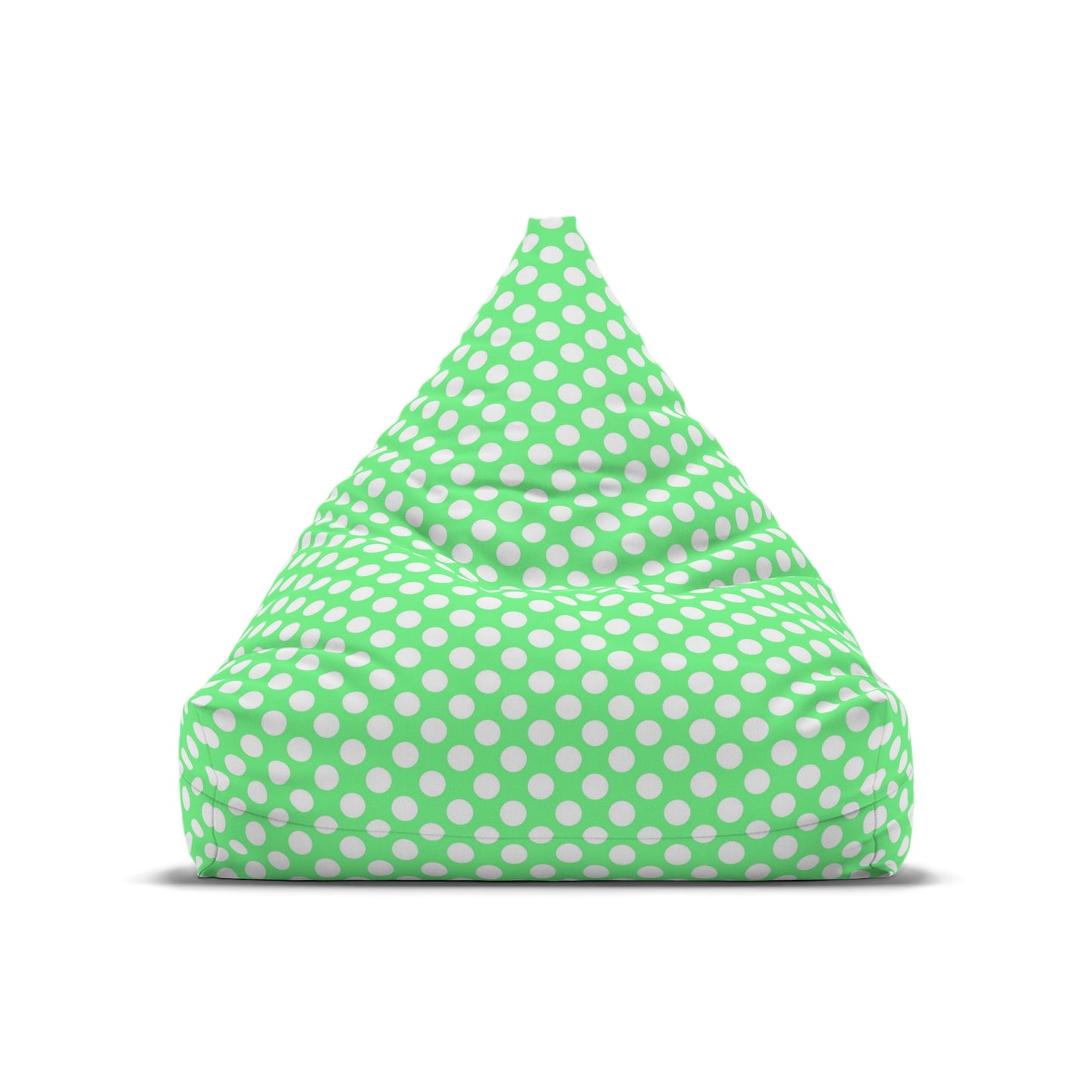 Pastel Polka Dot Bean Bag Chair Cover - Soft Polyester Slipcover with Secure Zip - Fits Various Sizes