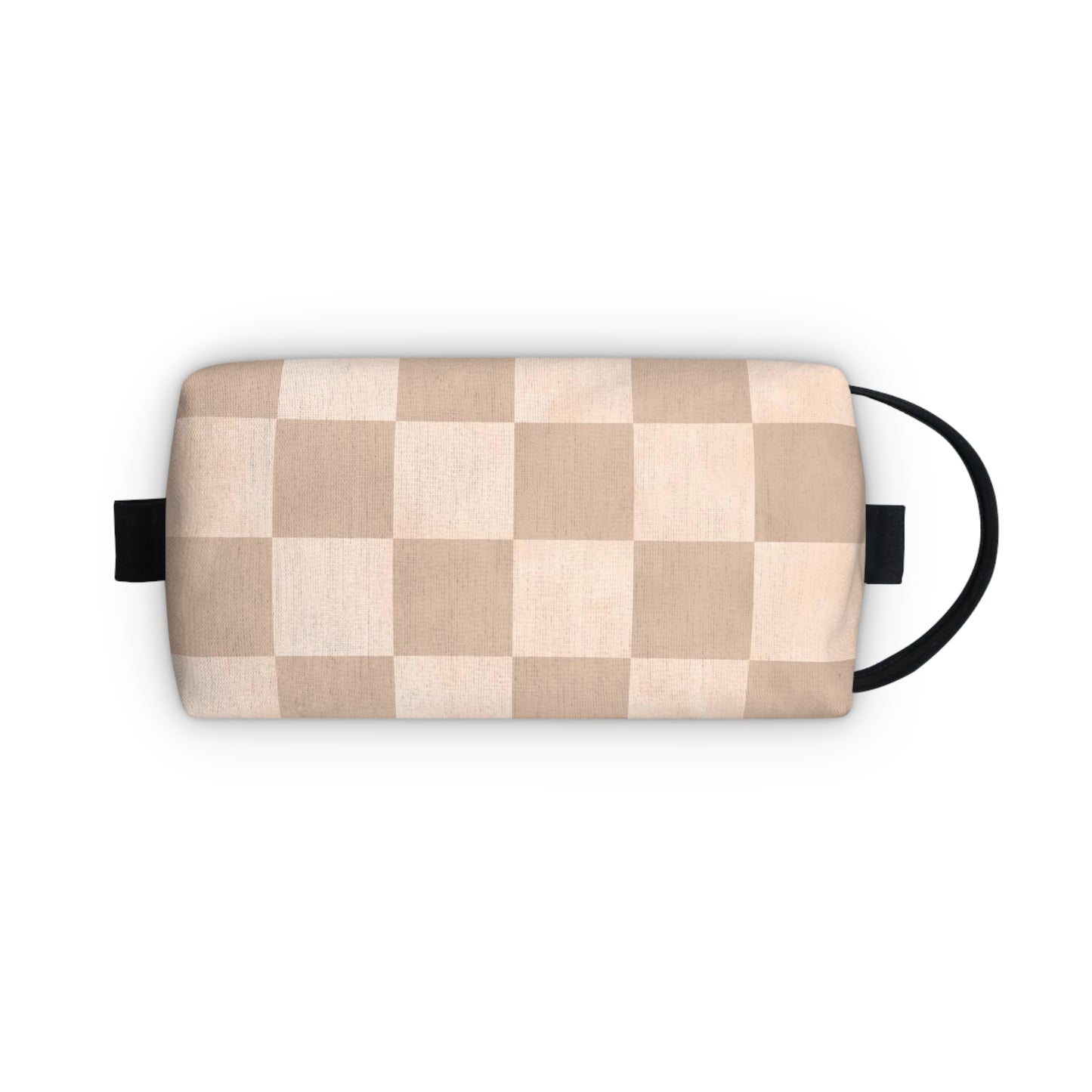 Pastel Checkers Toiletry Bag - Water-Resistant & Chic Cosmetic Organizer - Lightweight Travel Pouch - Elegant Bathroom Accessory