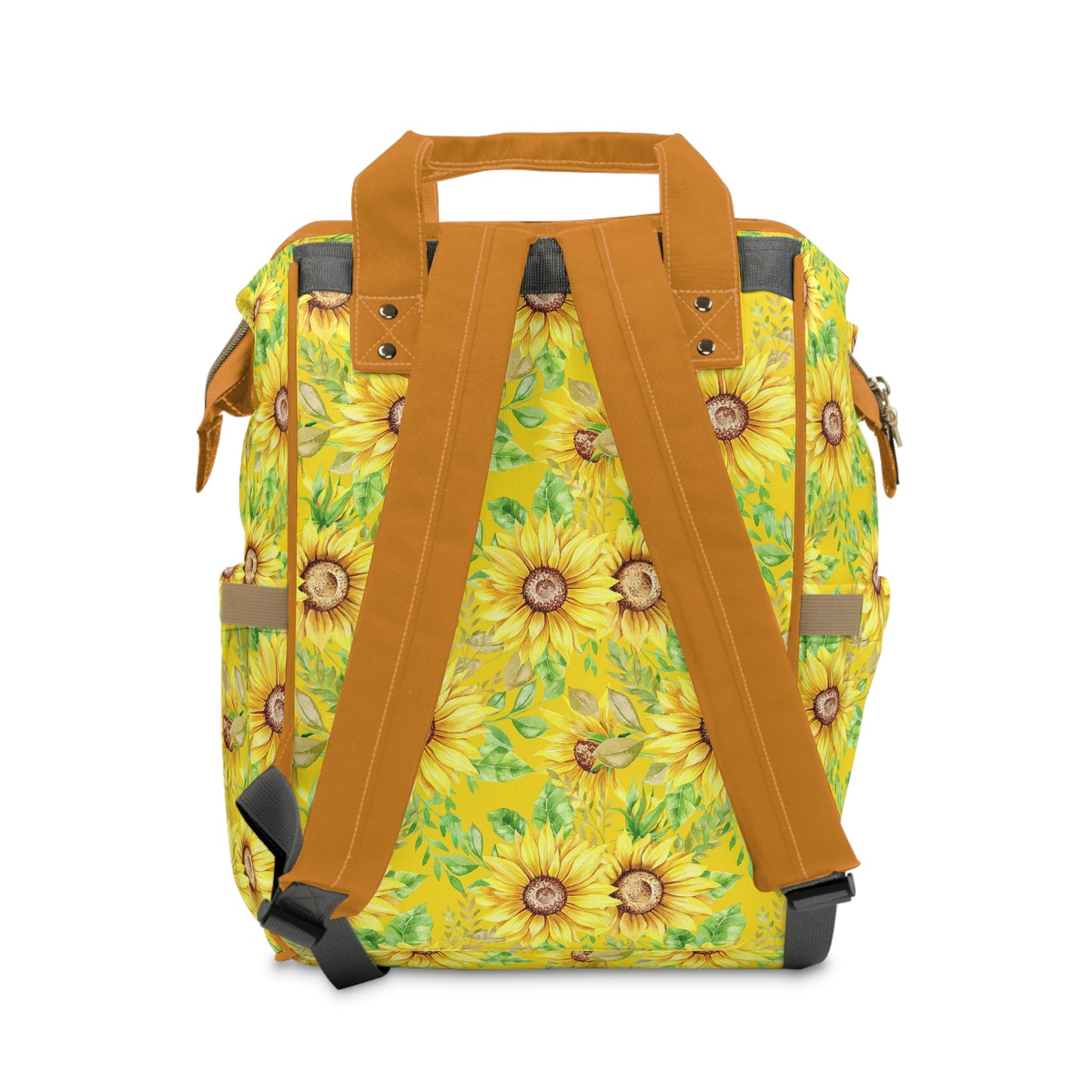Sunflower Diaper Backpack - Bright & Multifunctional Baby Bag with Sunflower Design, Perfect for Nature-Loving Parents