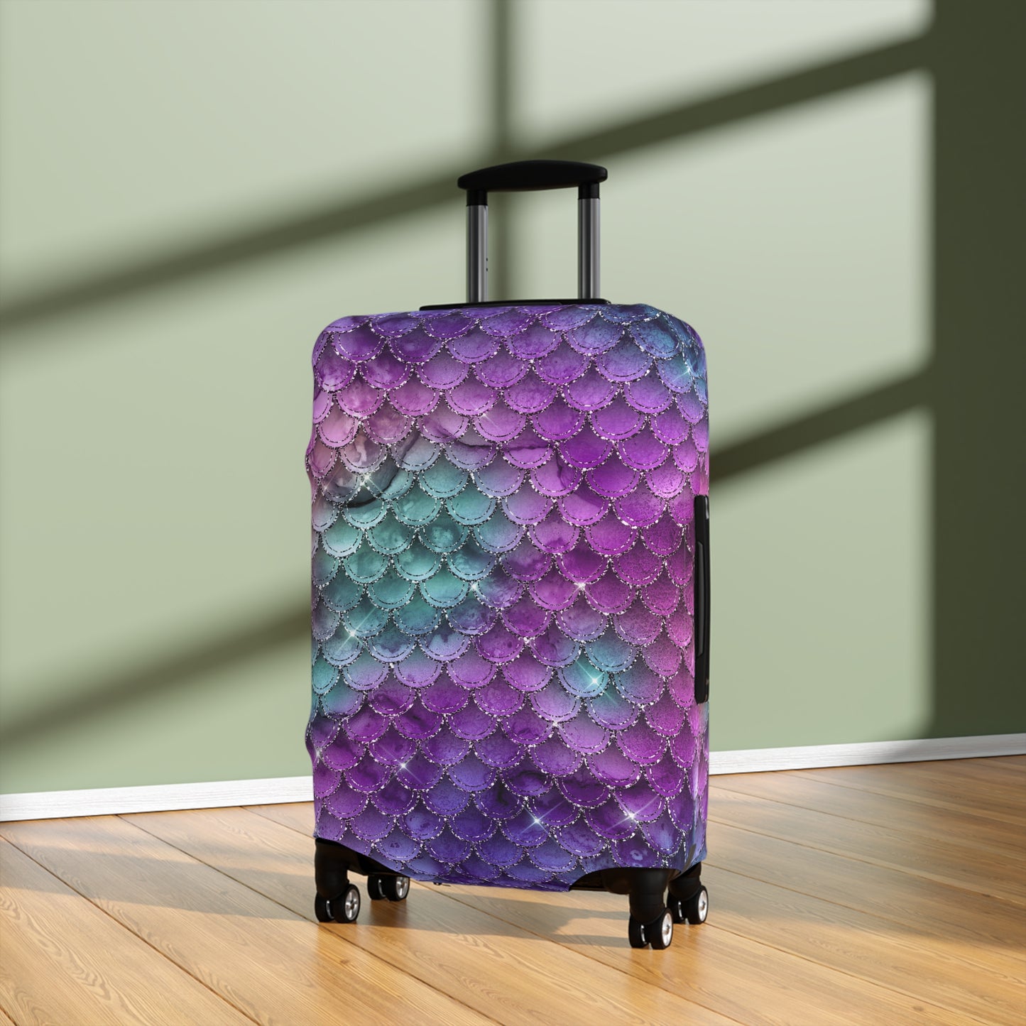 Mermaid Scales Luggage Cover - Mermaid Suitcase Cover