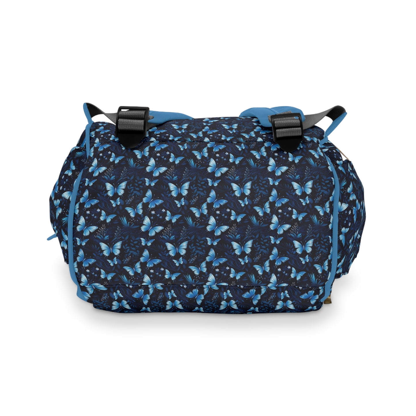 Elegant Butterfly Diaper Backpack - Lightweight & Durable Nylon Baby Bag with Beautiful Butterfly Motifs, Ideal for On-The-Go Parents