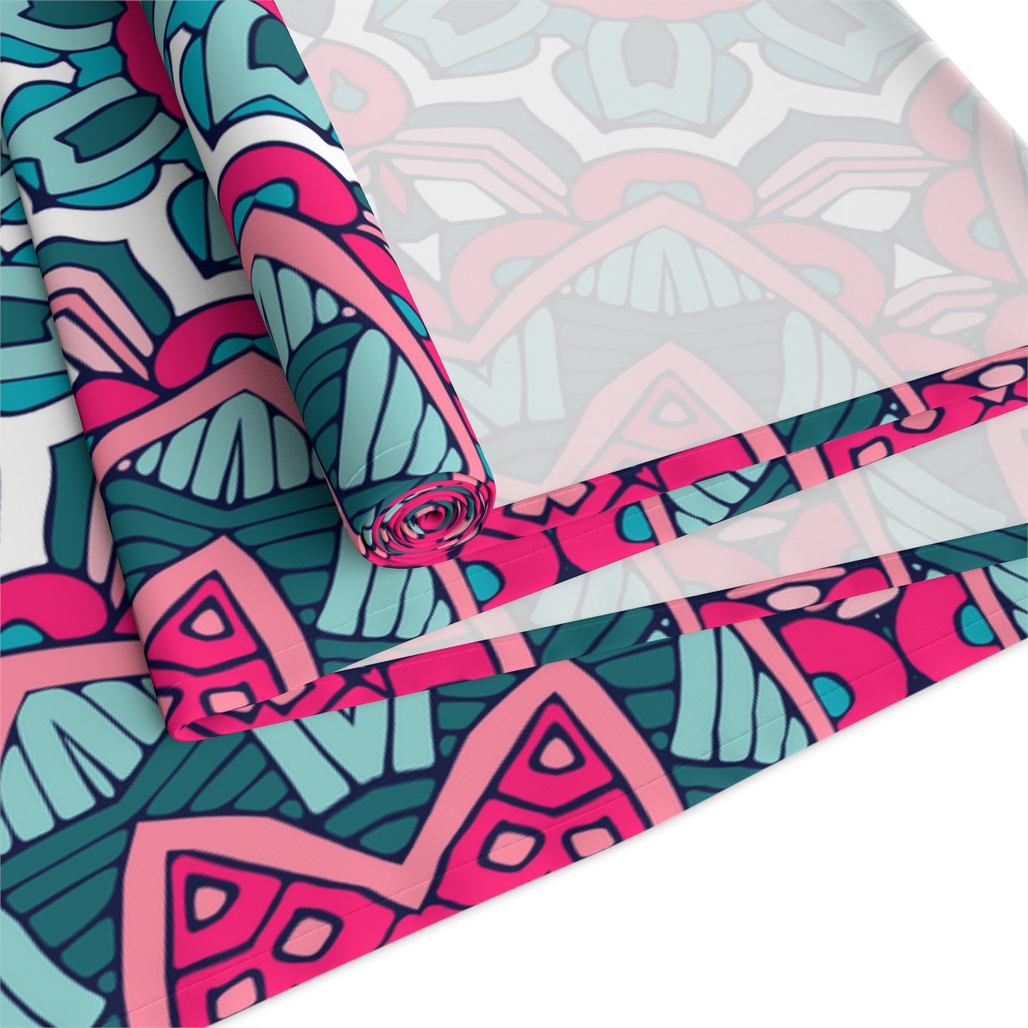 Mandala Print Table Runner - Intricate Patterns, Cotton Twill or Polyester - Ideal for Decorative Home Accents