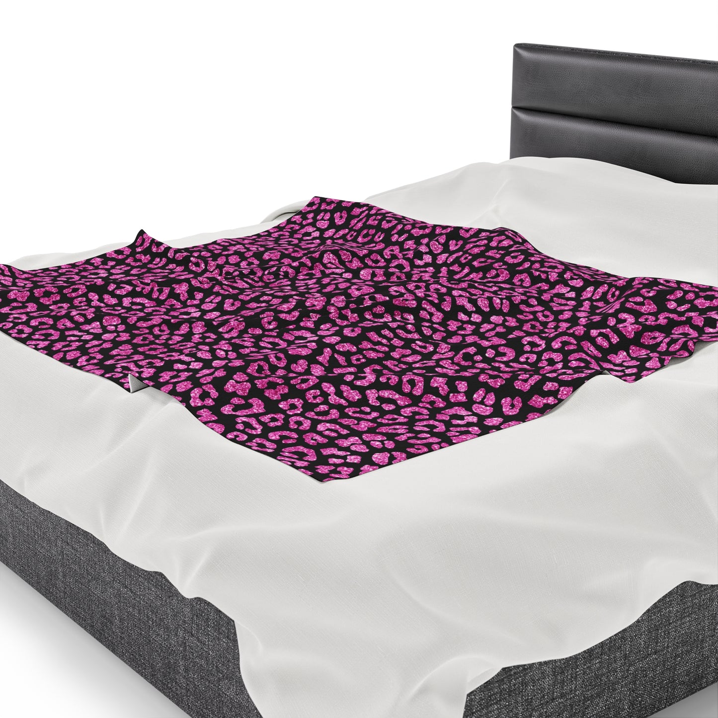 Leopard Velveteen Plush Blanket | Soft, Exotic, Luxurious and Comforting | Available in Multiple Sizes